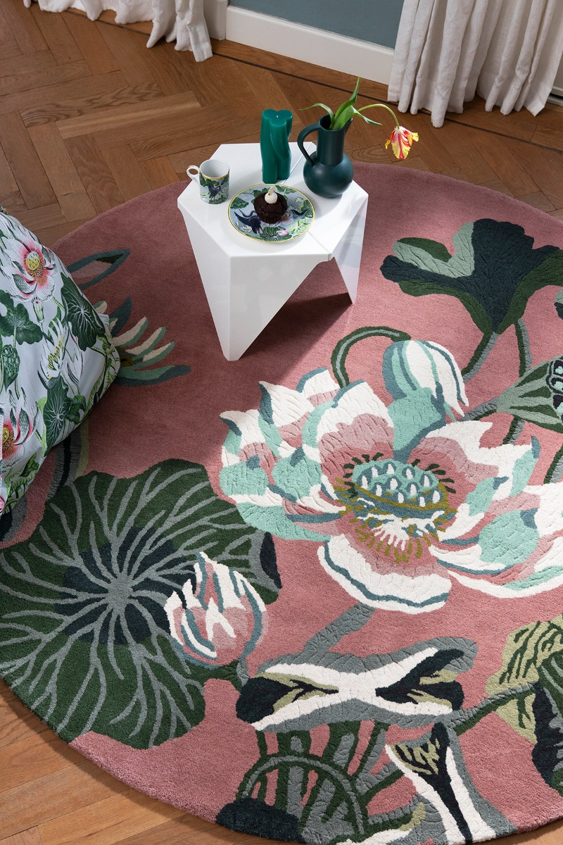 Домалақ кілем Waterlily Dusty Rose 38602 | Өлшемі: Ø 200 см