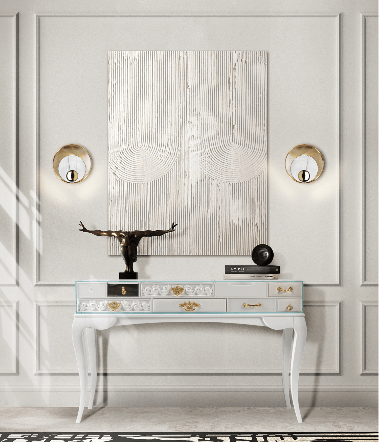 Консоль Windsor White