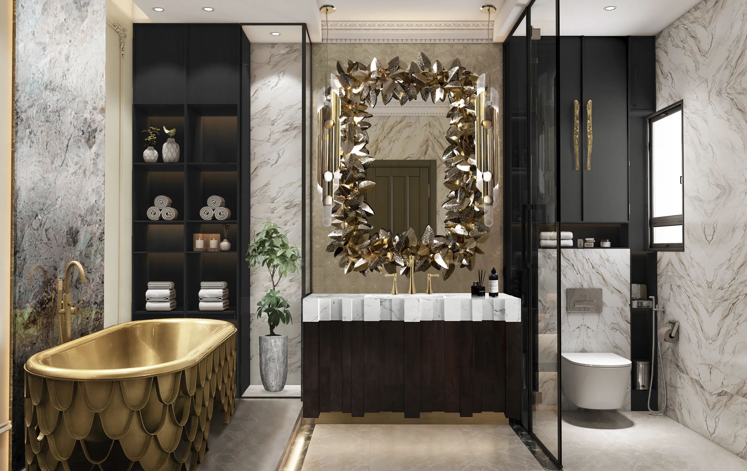 Прямоугольное зеркало Royal