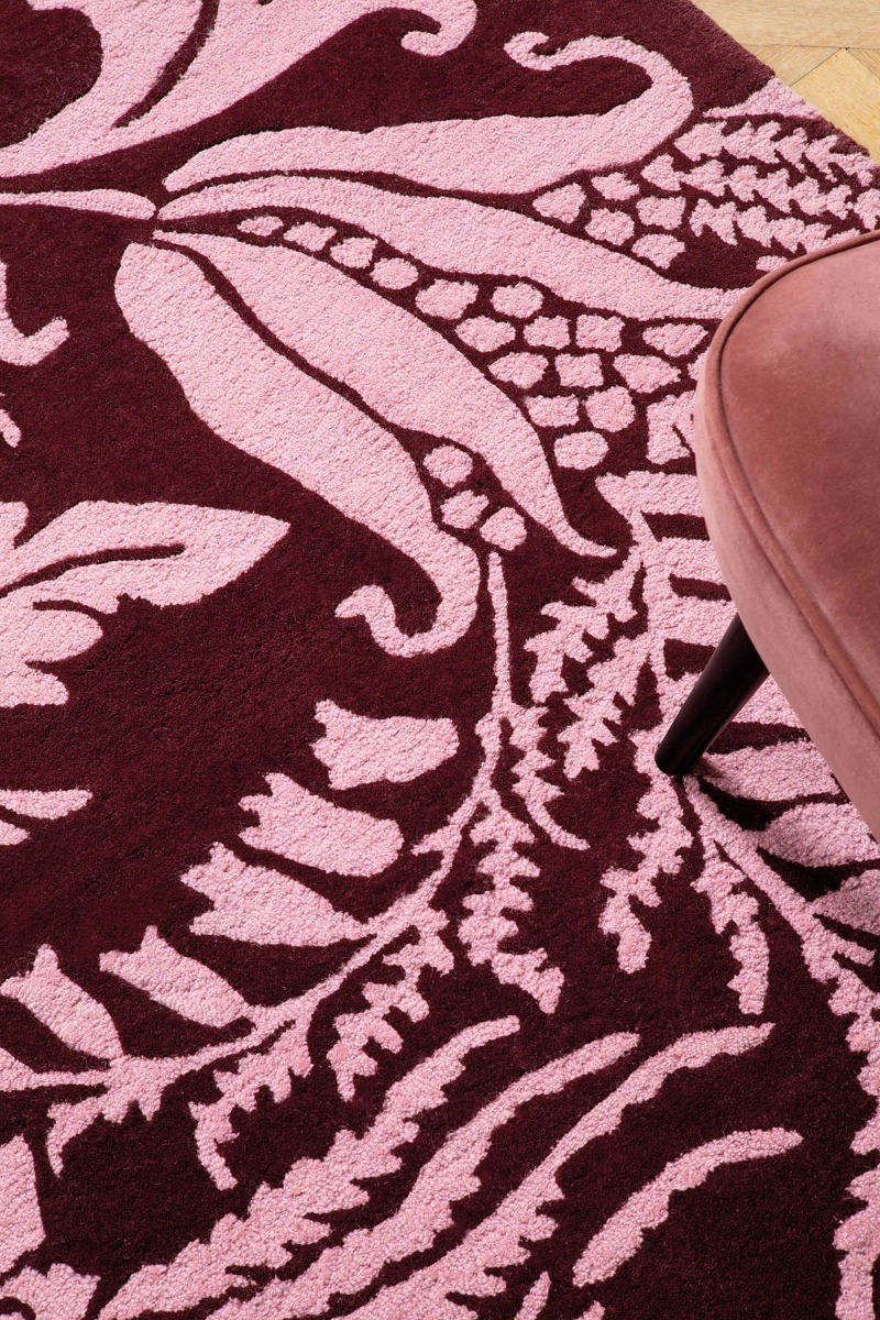 Жүн кілем Baroque Pink | Өлшемі: 250 x 350 см