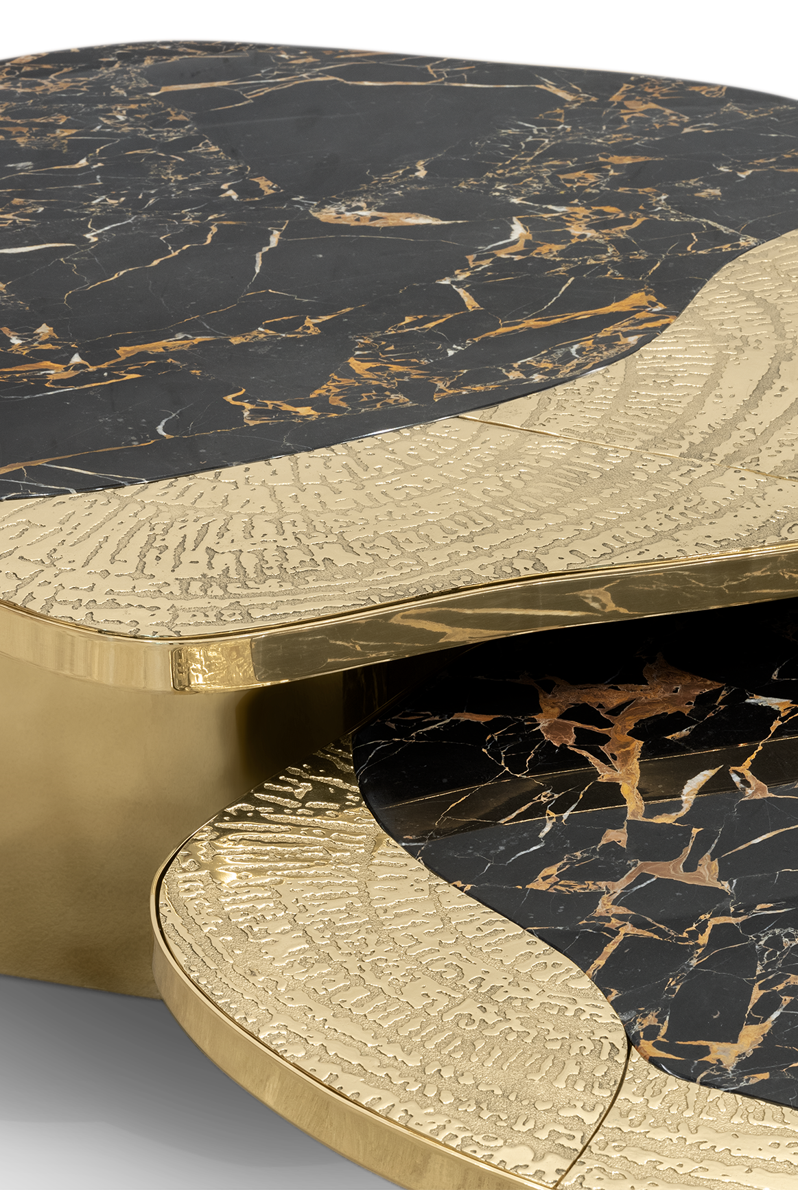 Набор столов Athena Portoro Marble & Gold