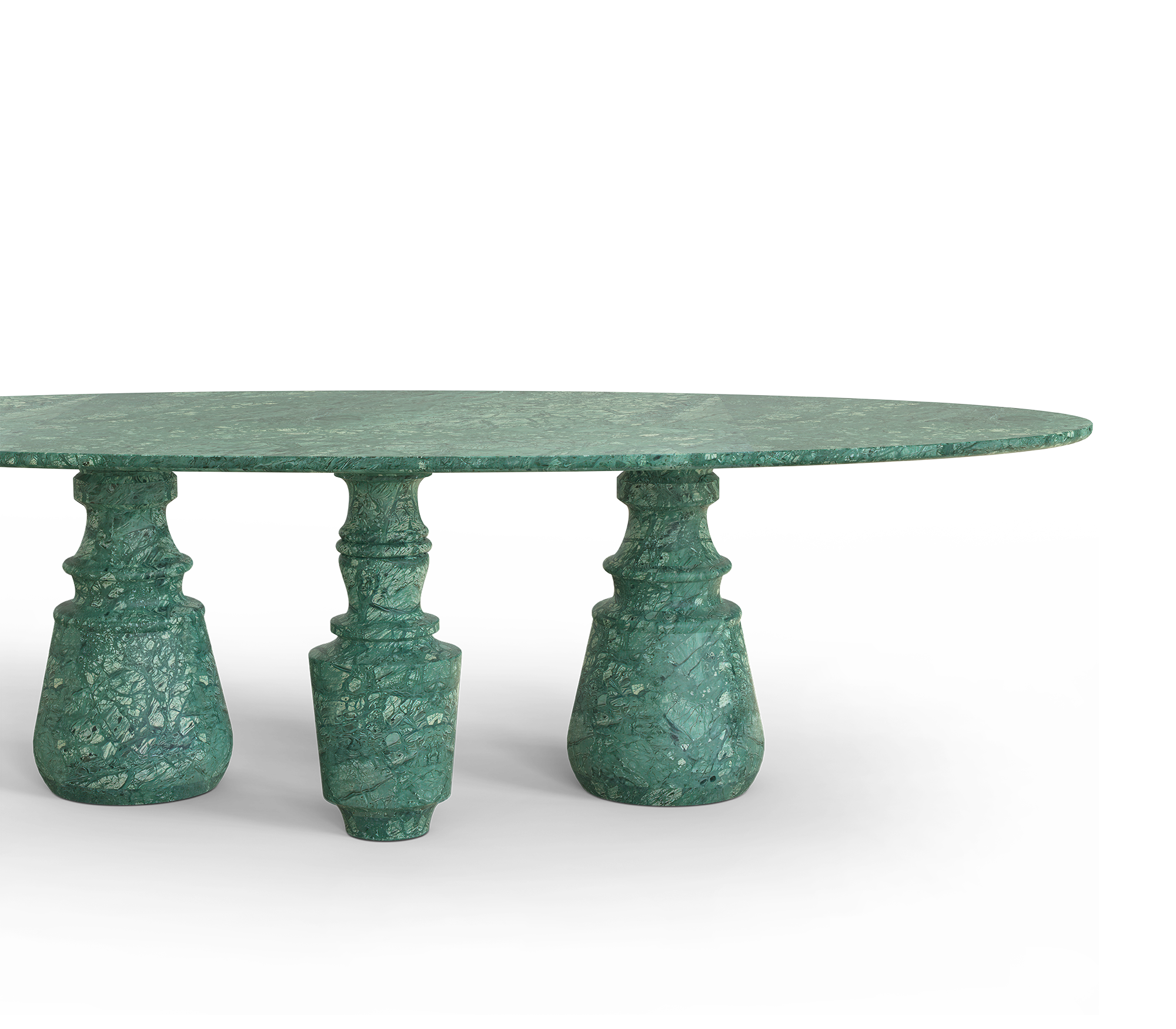 Овальный обеденный стол Obsidian Oval XL Guatemala