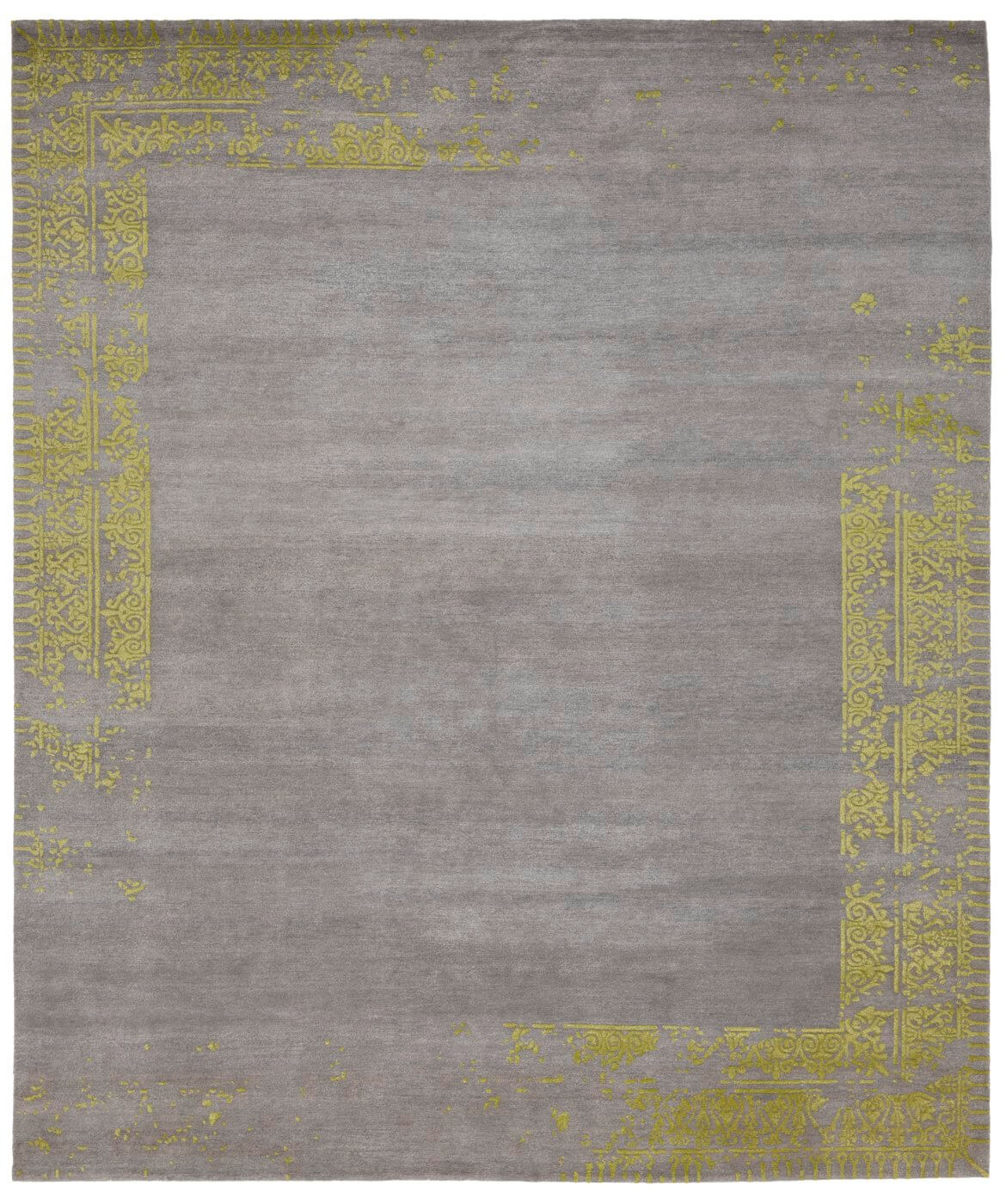 Кілем Ferrara Special Border Grey Yellow | Өлшемі: 500 x 600 см