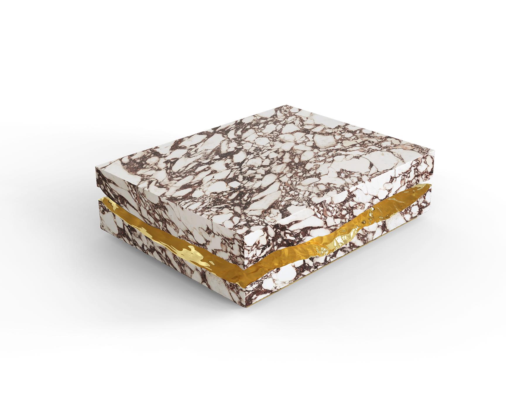 Обеденный стол Boulder Calacatta Violla Marble