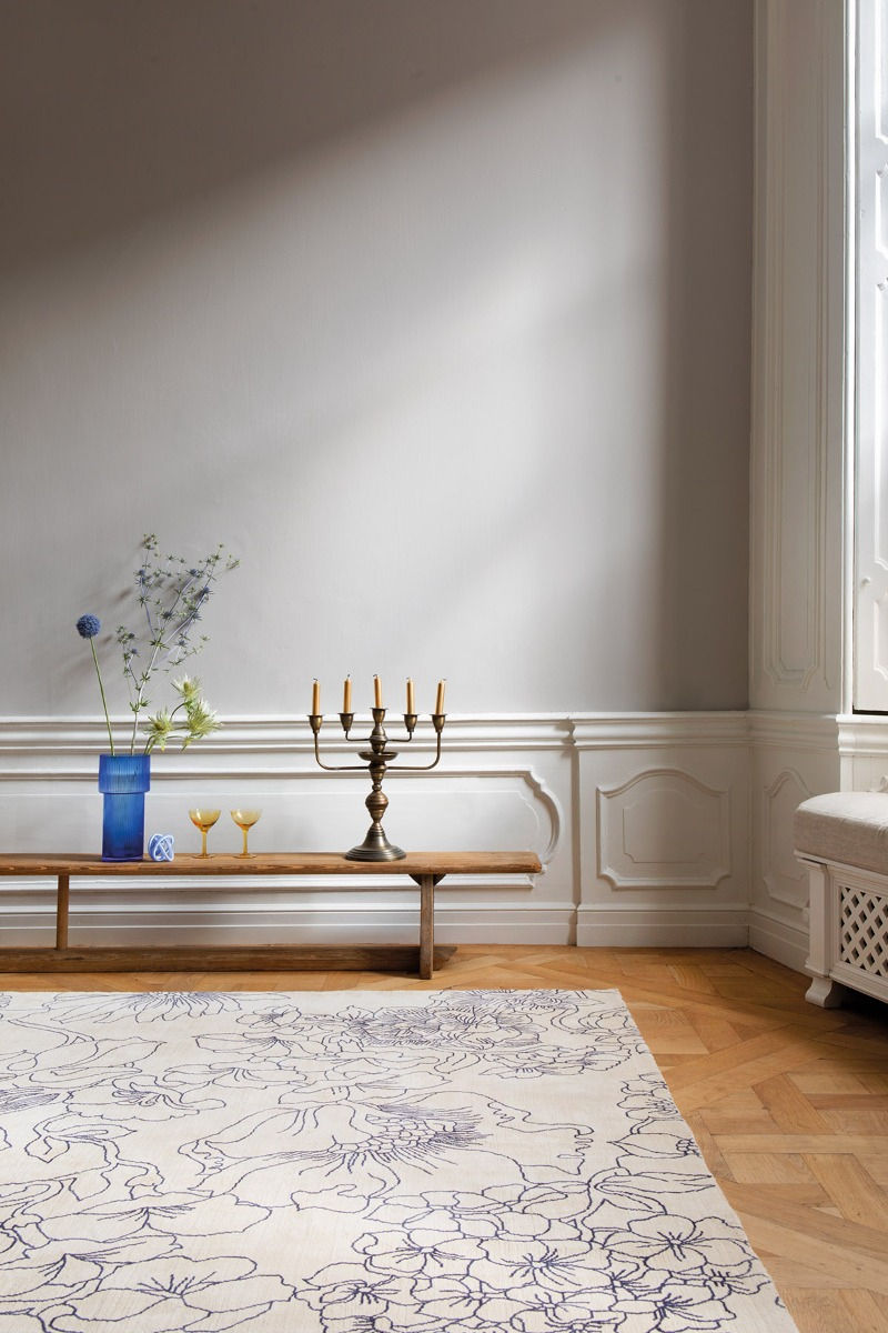 Ковер Linear Floral Blue