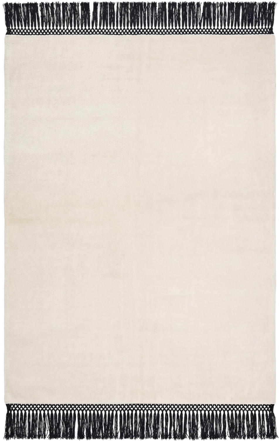 Қолмен тоқылған кілем Minimal Fringe Ivory