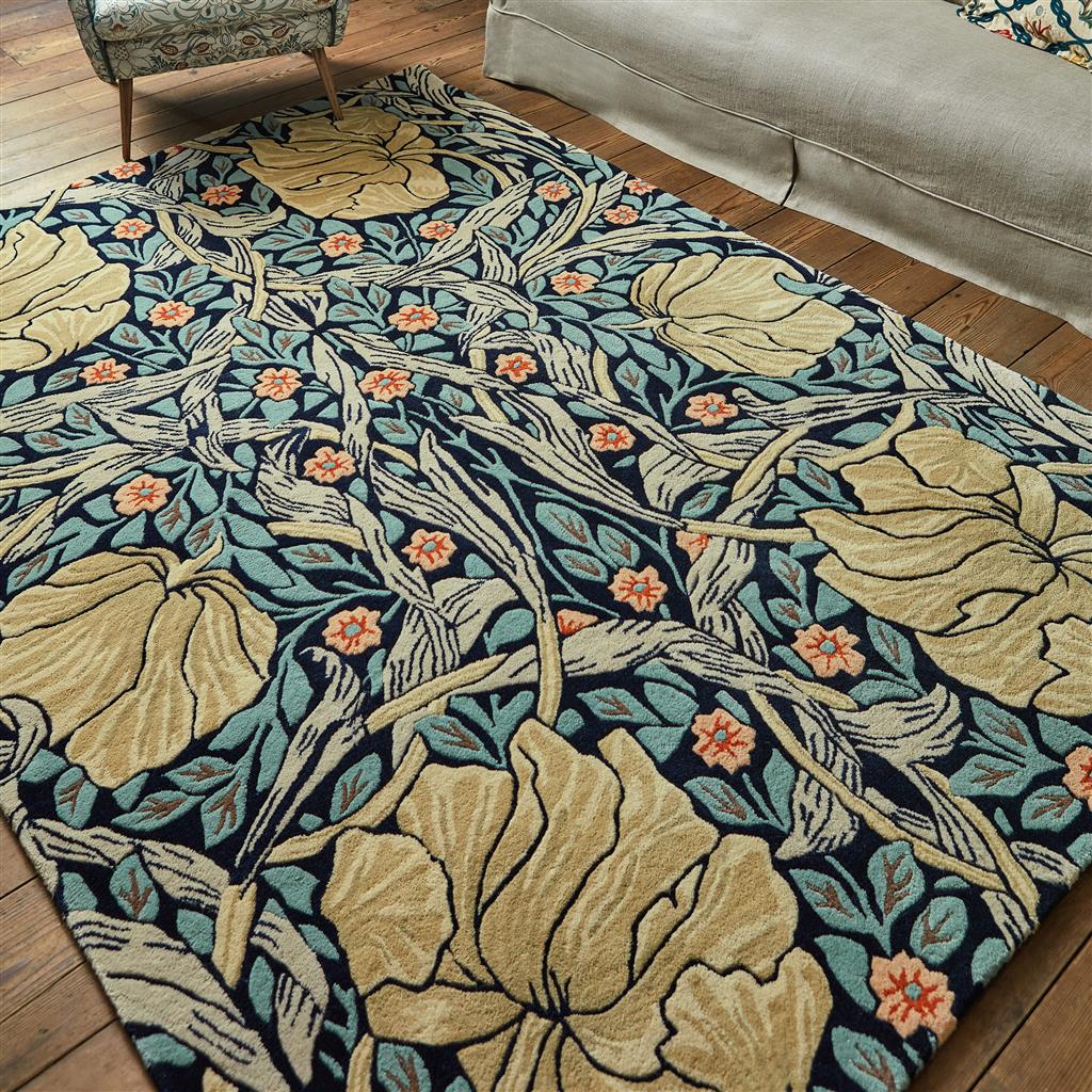 Ковер шерстяной Pimpernel Indigo | Размер: 140 x 200 см