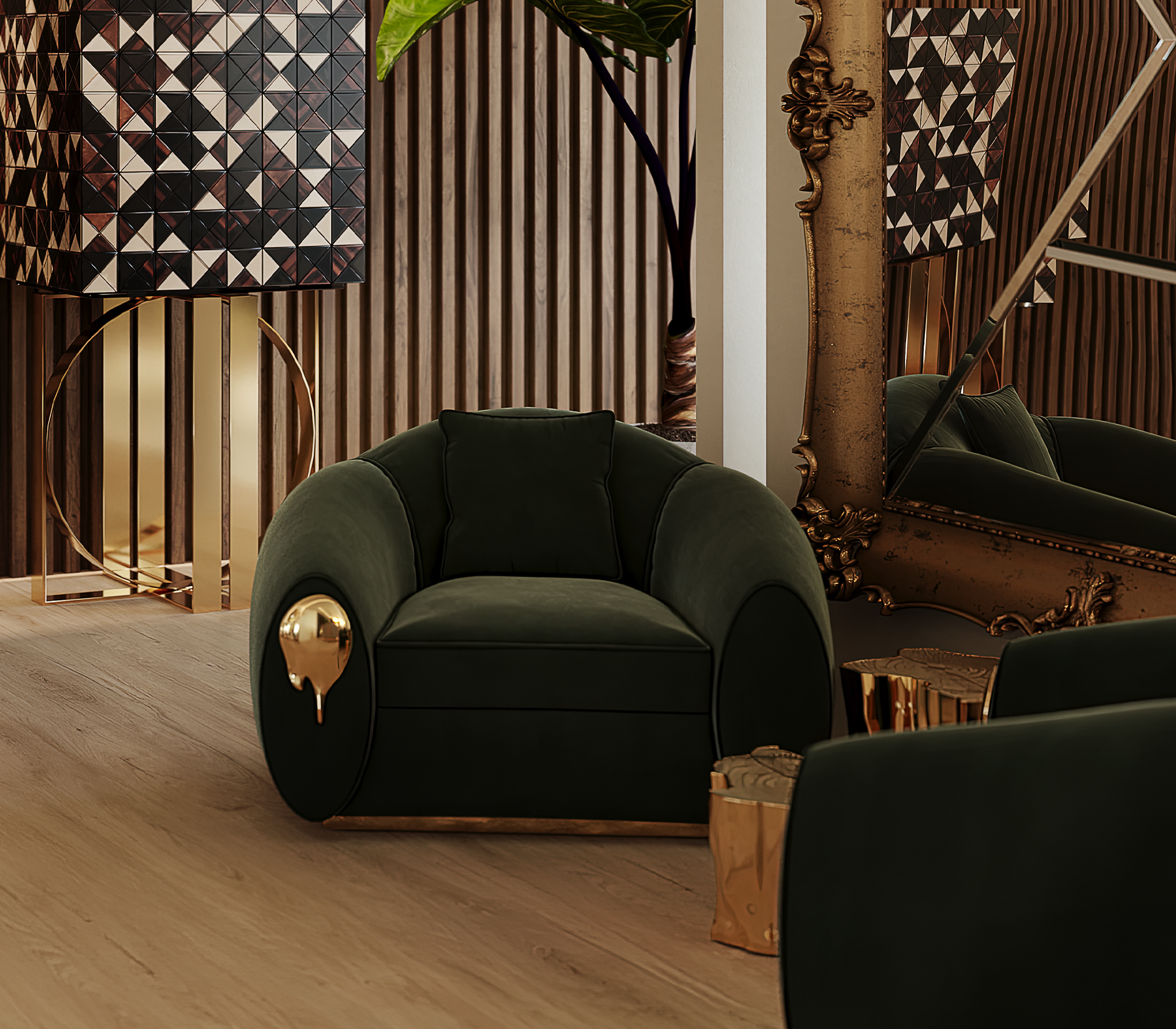 Кресло Solara Green Luxe