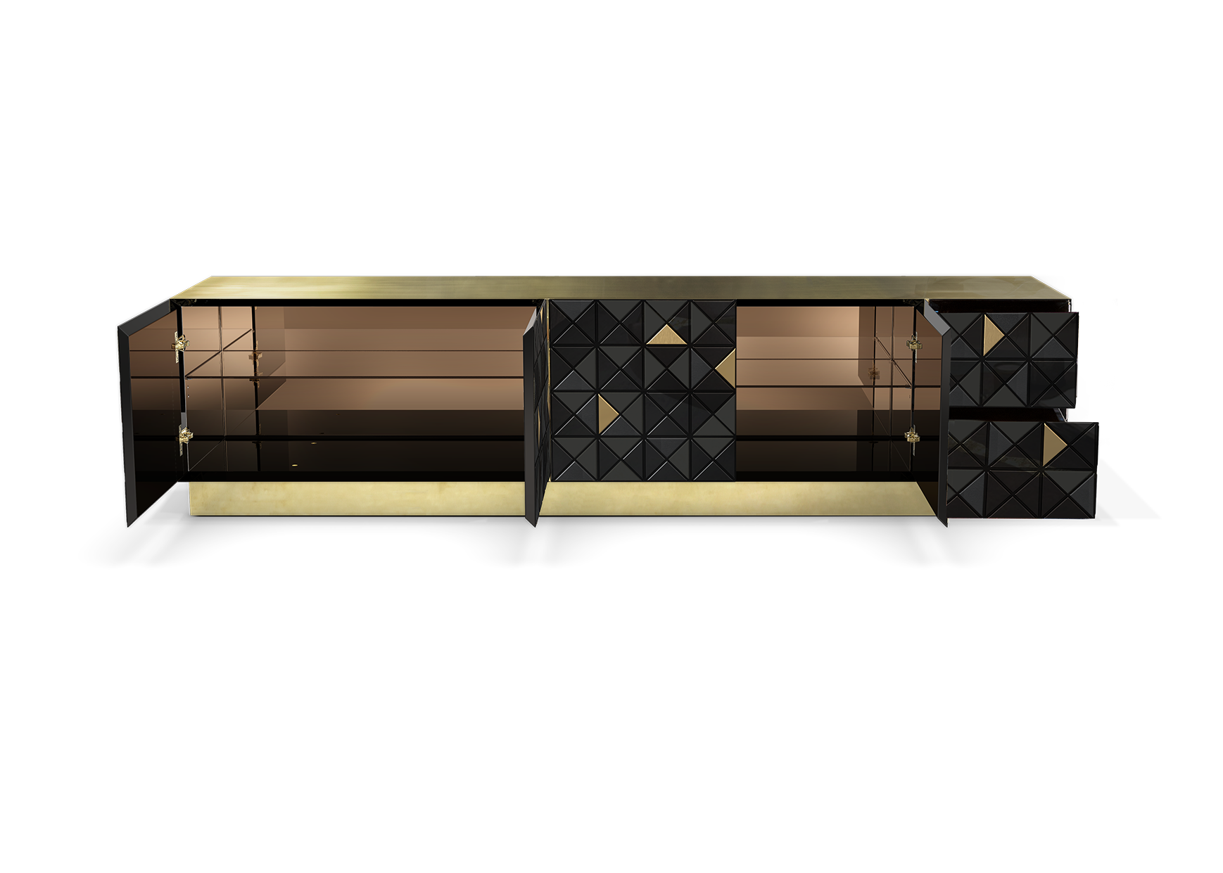 ТВ-тумба Mosaic Black Gold