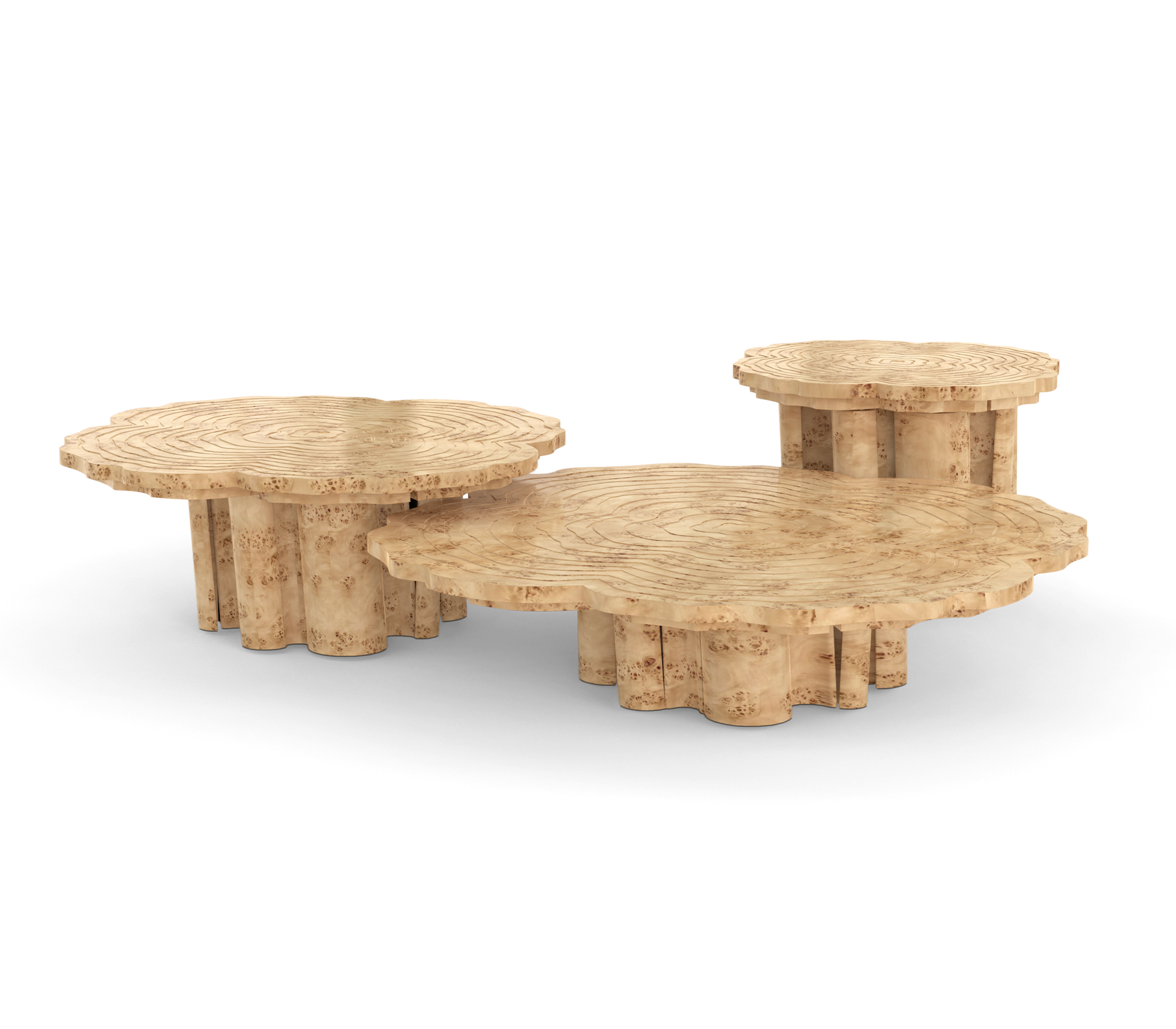 Журнальные столы Fortuna Poplar, комплект из 3
