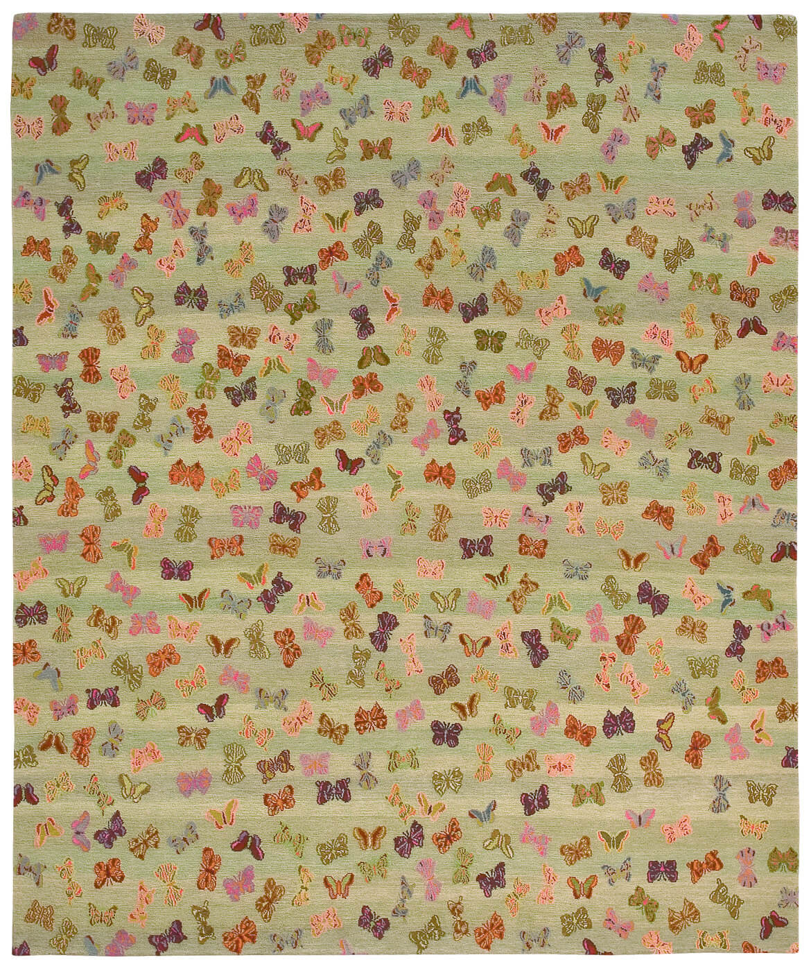 Зелёный ковер Little Butterfly | Размер: 200 x 300 см