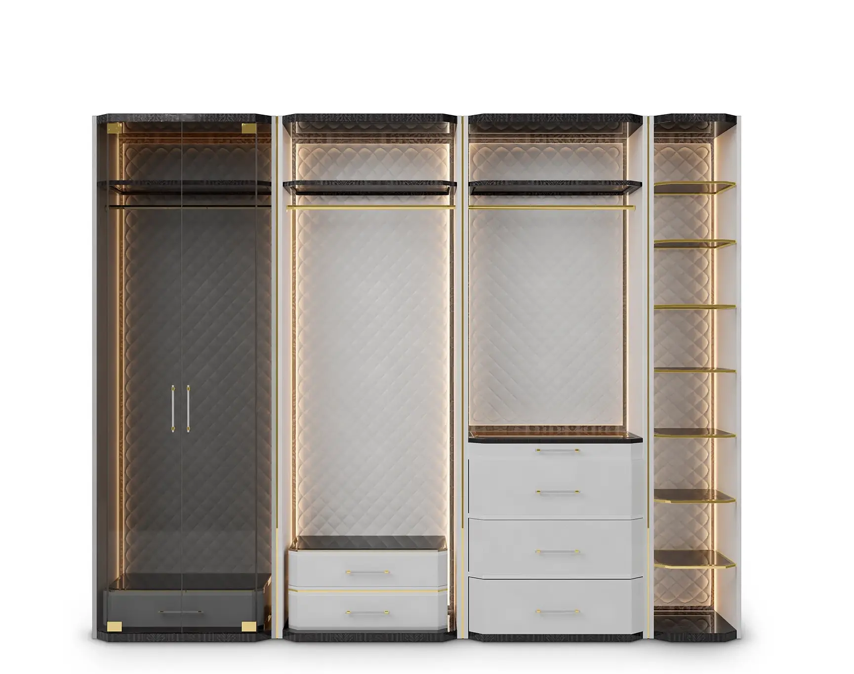 Гардероб серый Cadence