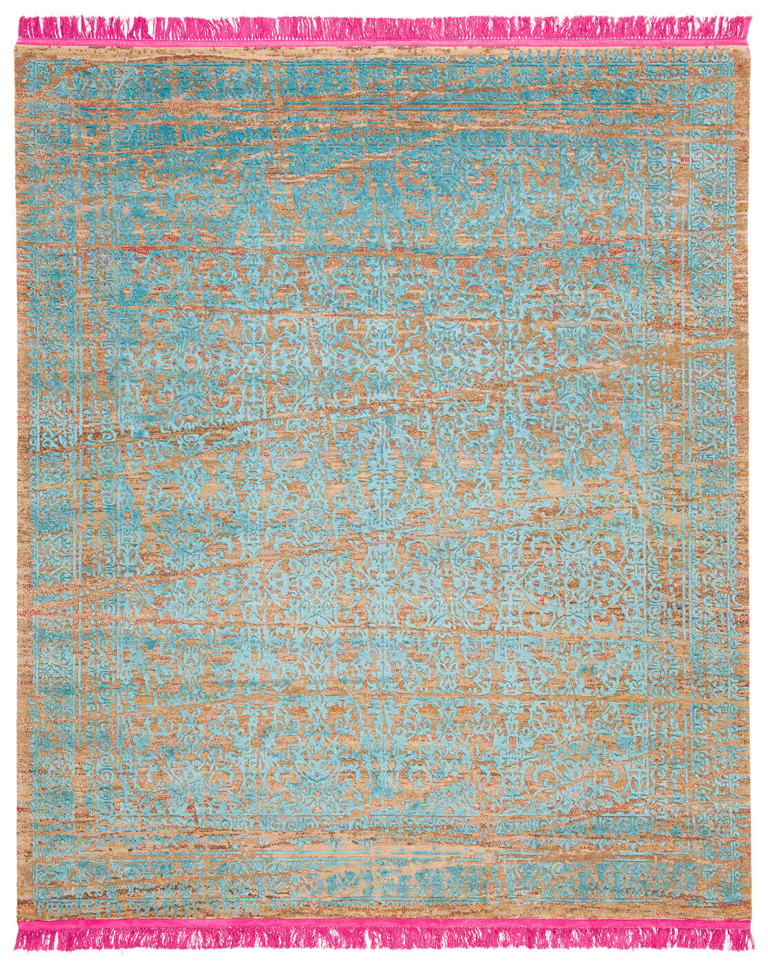 Кілем Ferrara Radi Wrapped Pink Aqua | Өлшемі: 350 x 450 см