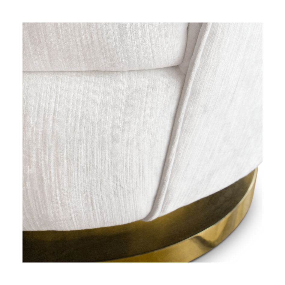 Одноместный диван белый Galen