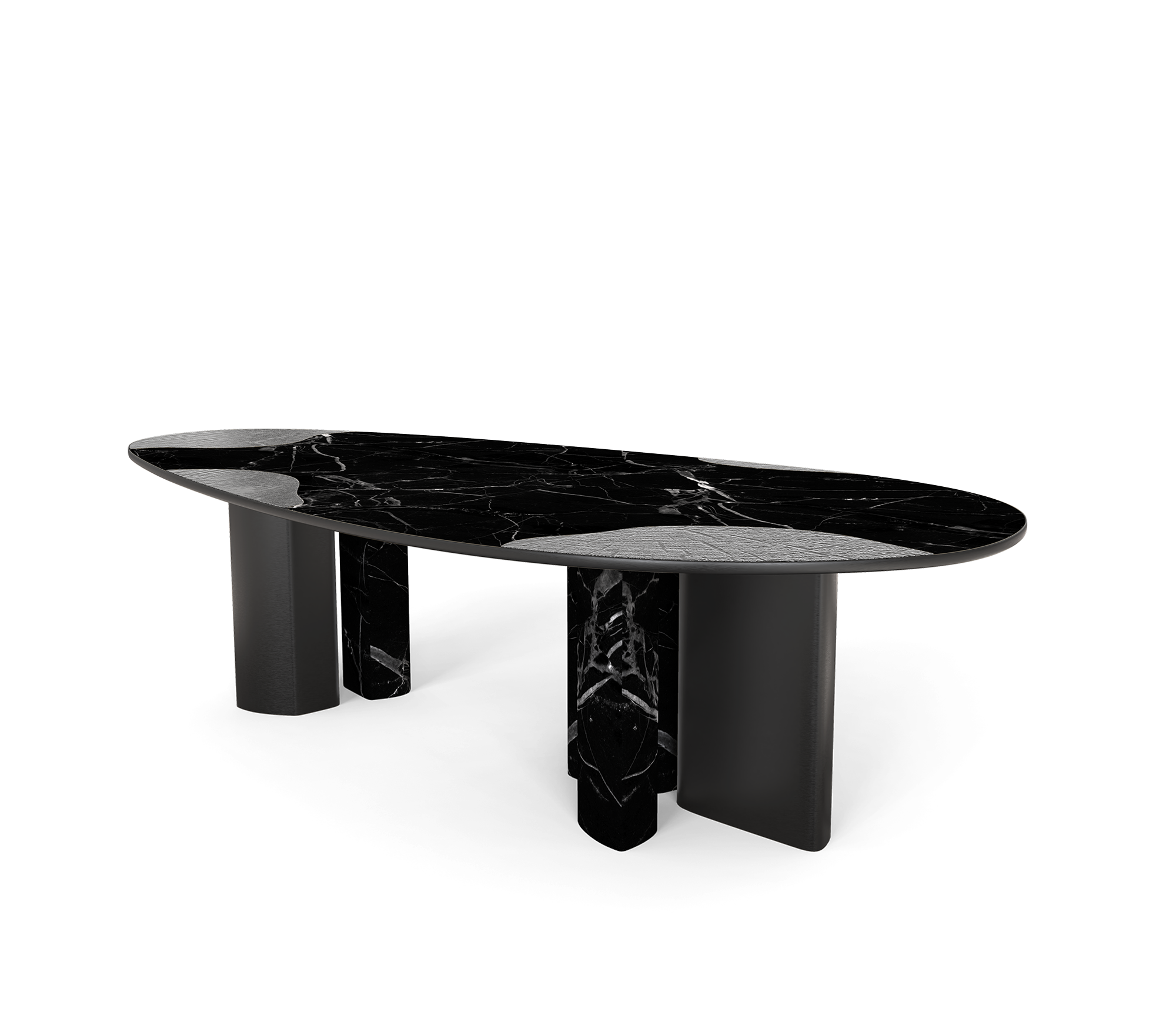 Обеденный стол Athena Nero Marble & Onyx