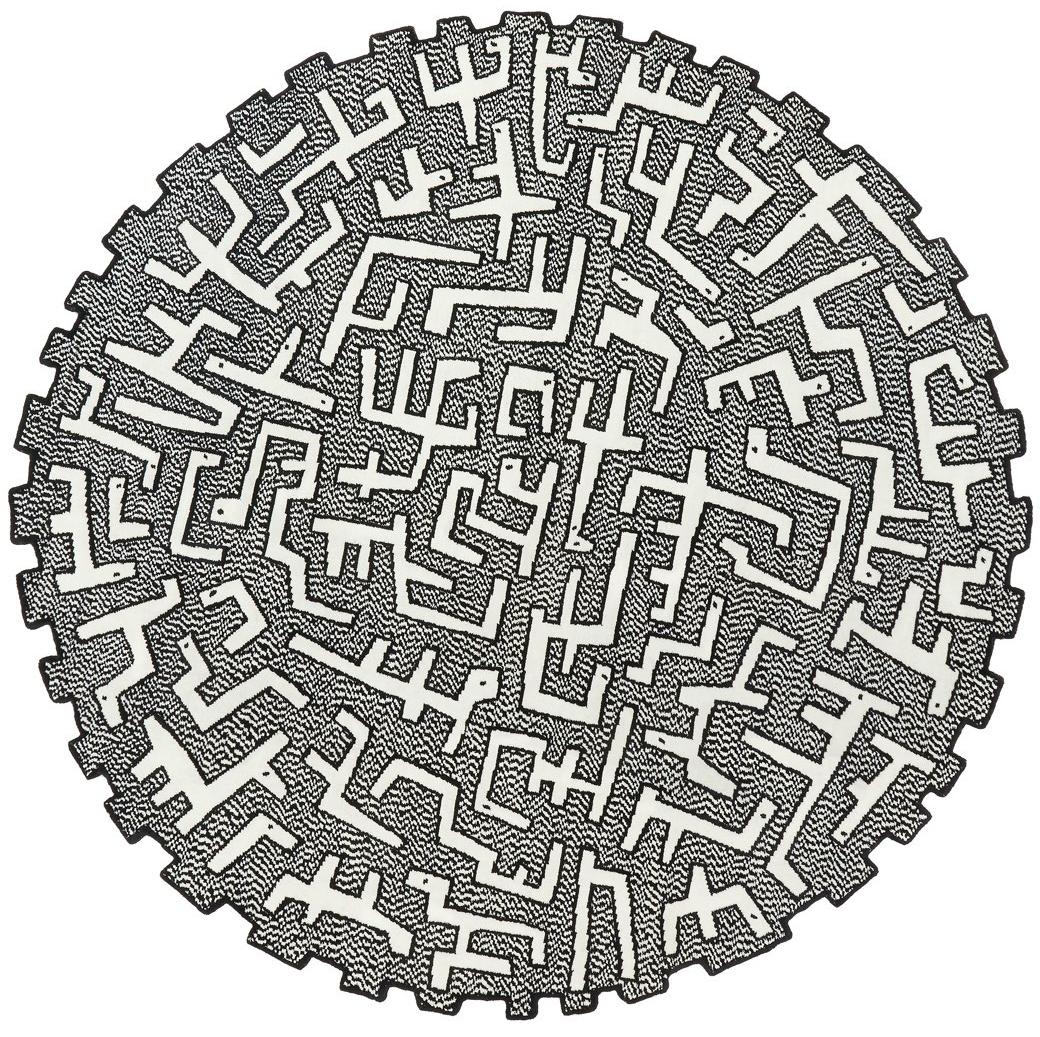 Круглый ковер дизайна Ciliophora