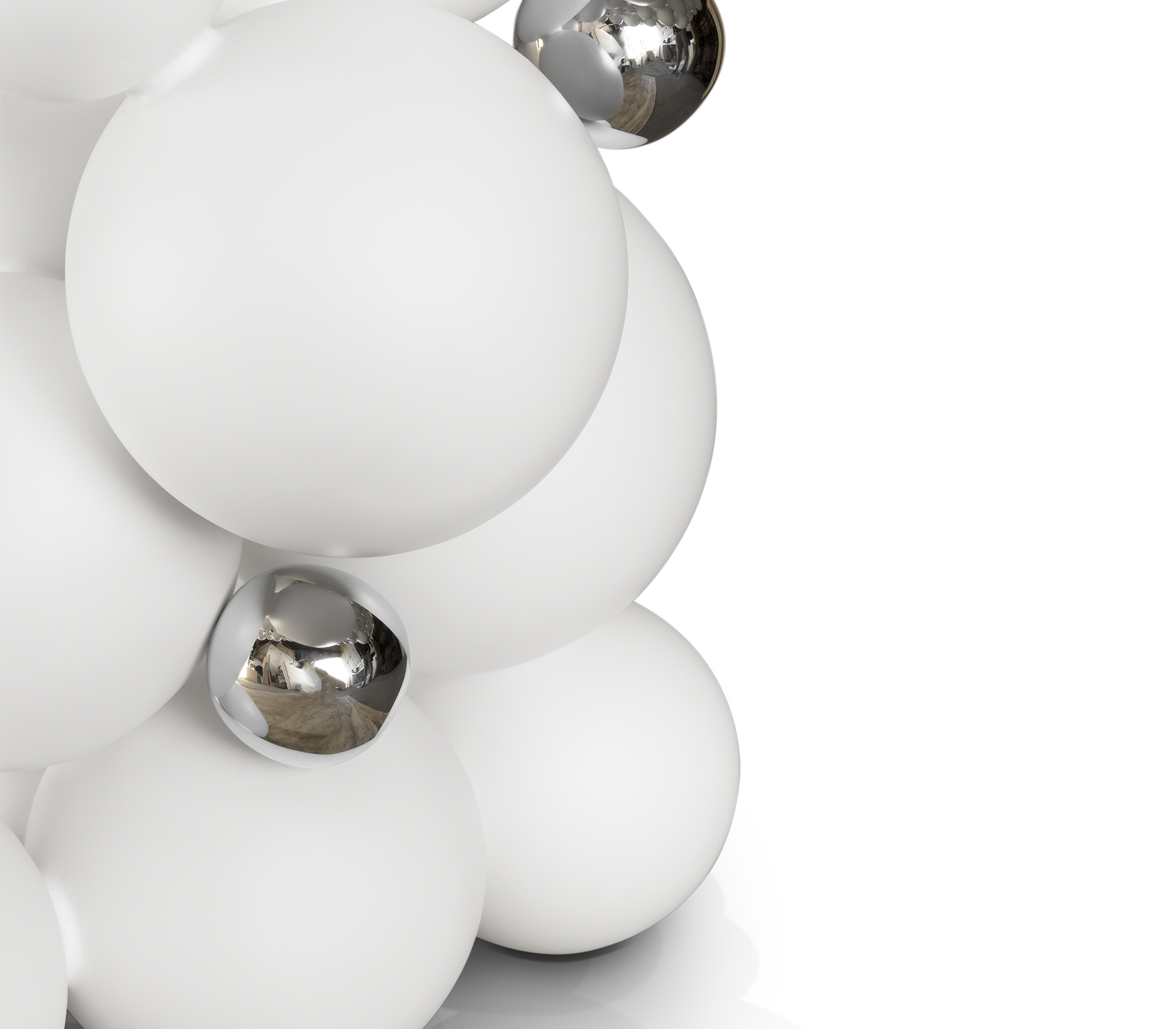 Обеденный стол Orbit White Luxe