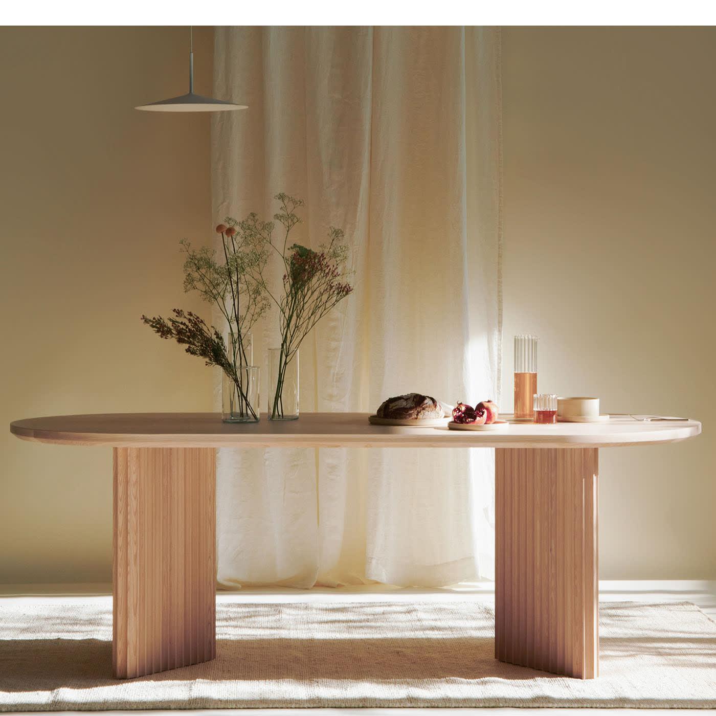 Стол Basalto из ясеня Naturale