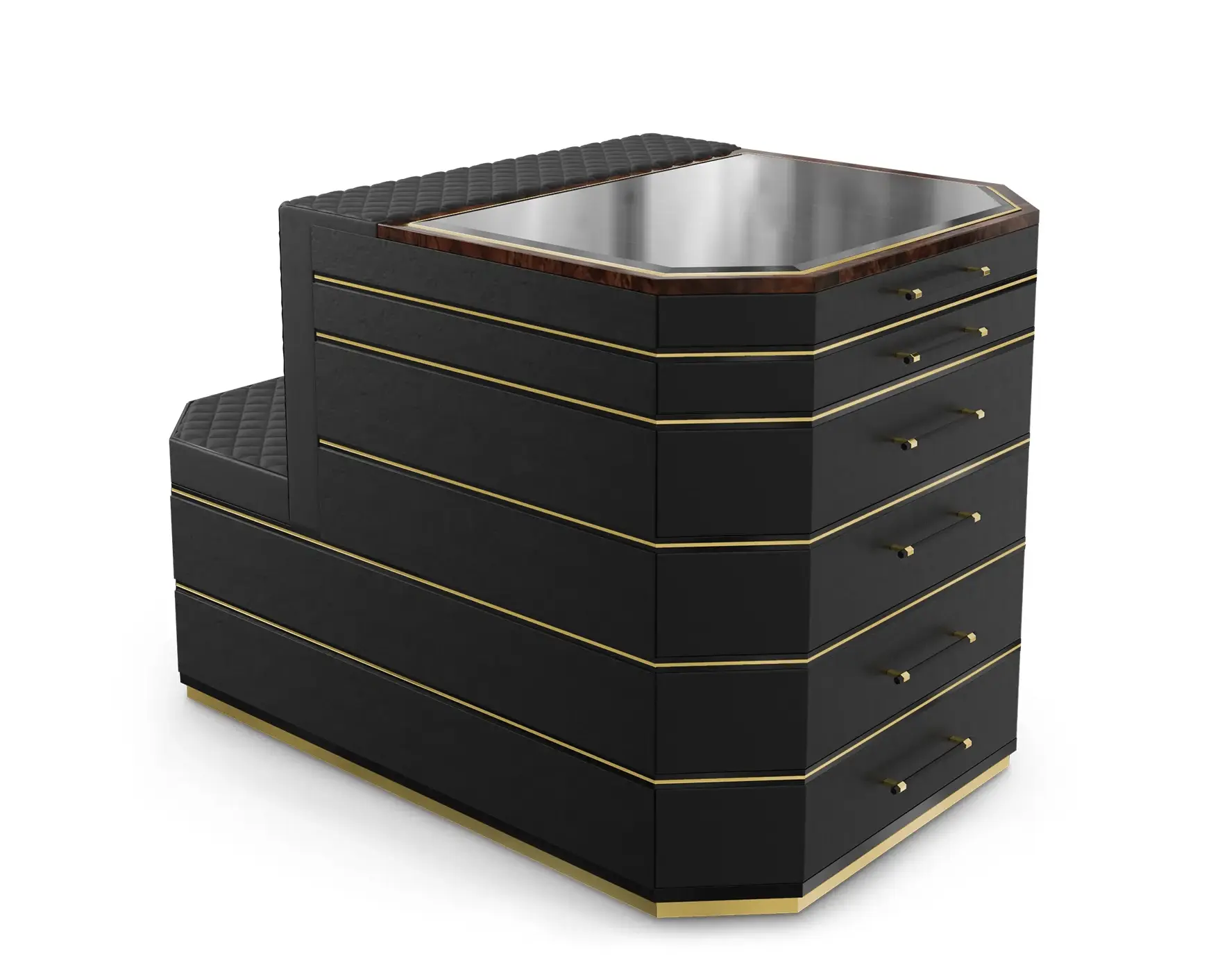 Остров для гардероба черный Cadence