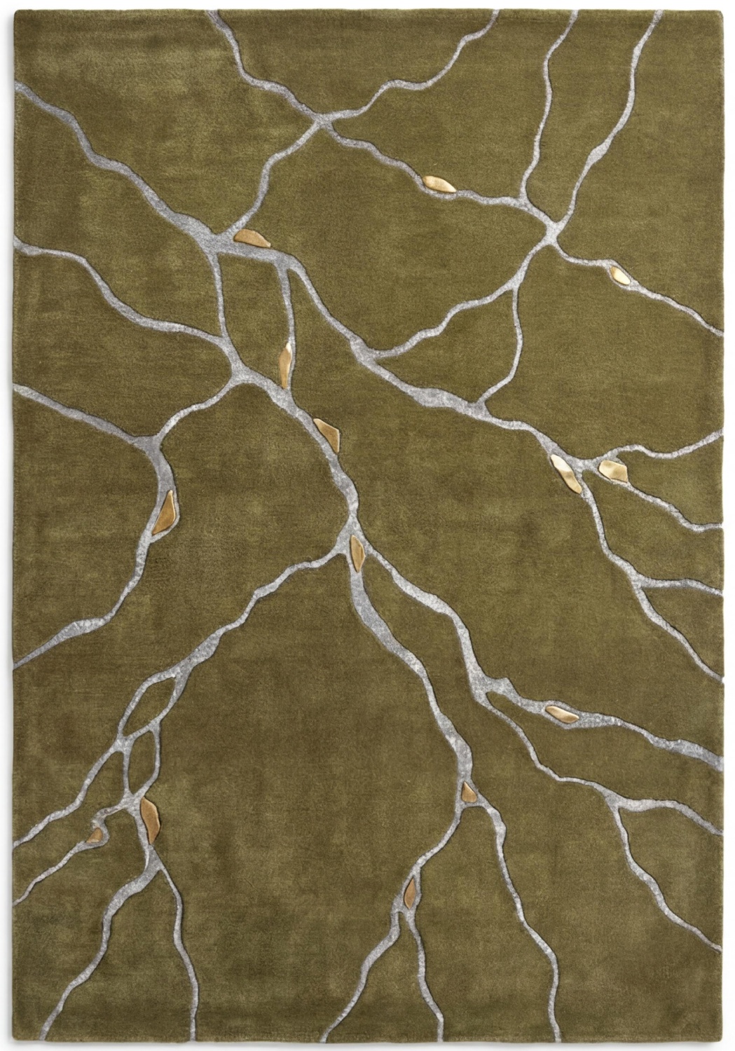 Ковер ручной работы Vein Marble Olive