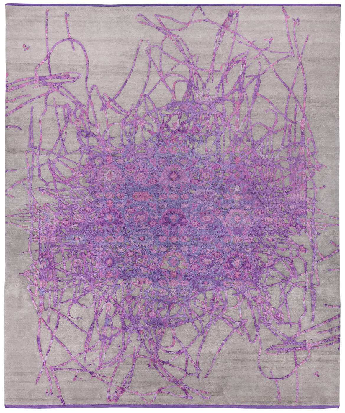 Шелковый ковер Bidjar Muted 2 Purple | Размер: 250 x 300 см