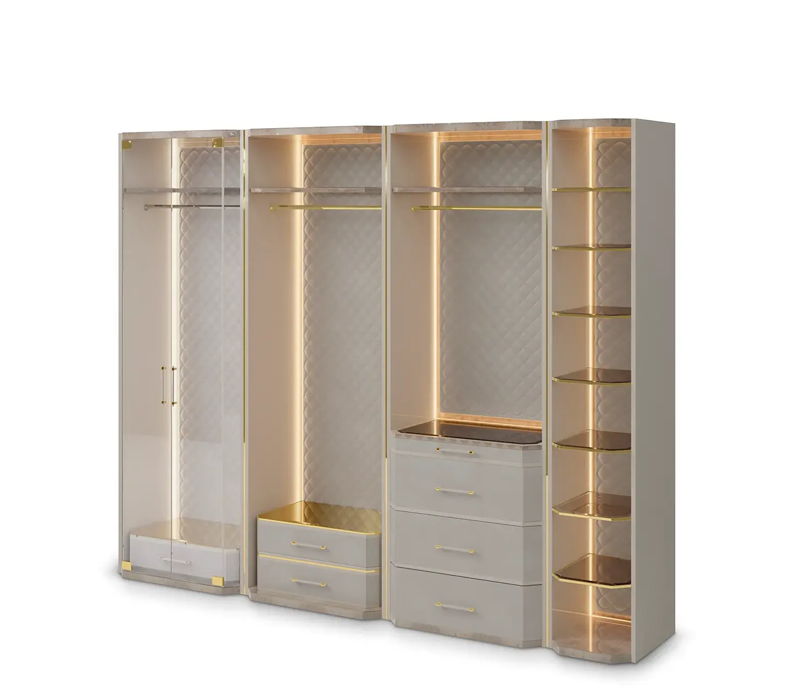 Гардероб бежевый Cadence