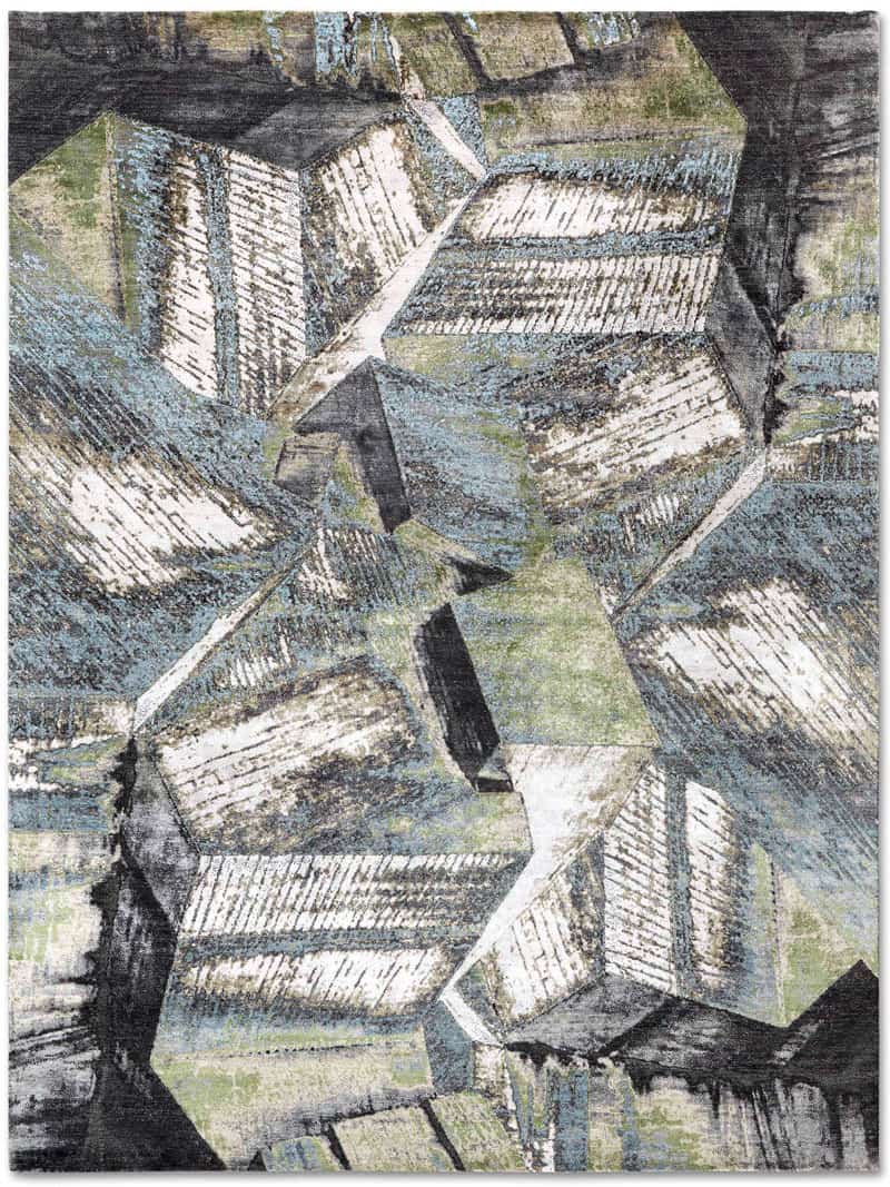 Роскошный ковер зелёного цвета Brutalism | Размер: 274 x 365 см