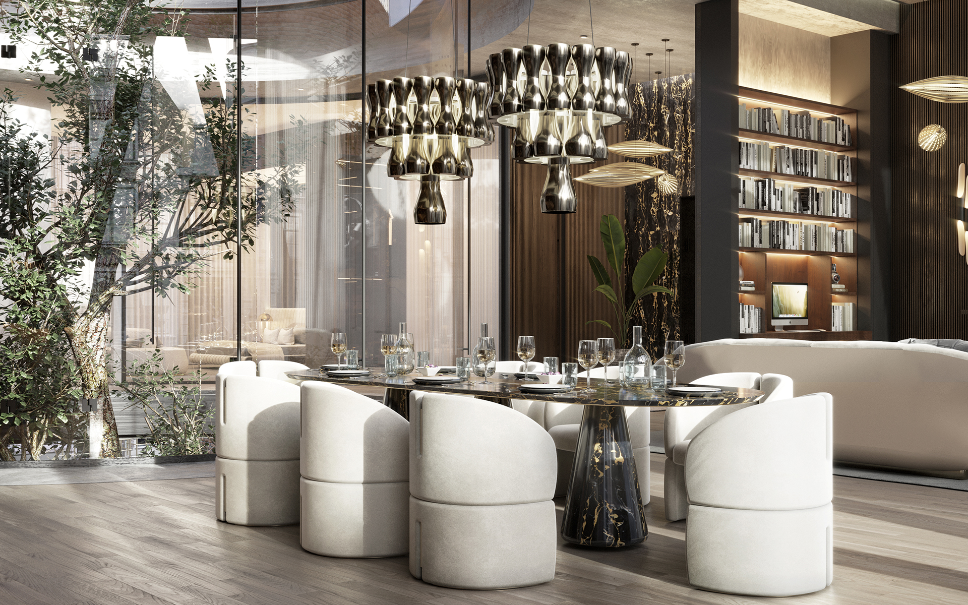 Аспалы шам Crown Chandelier - 4