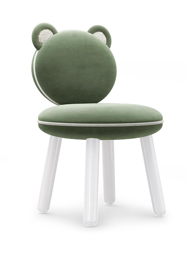 Детский стул Fluffy Bear Green
