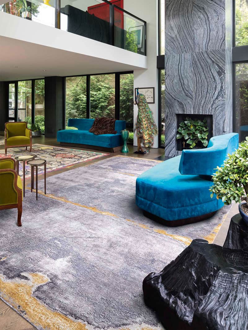 Роскошный ковер ручной работы Silver