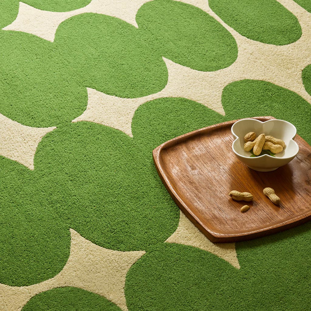 Кілем Optical Oval Green/Cream | Өлшемі: 160 × 230 см