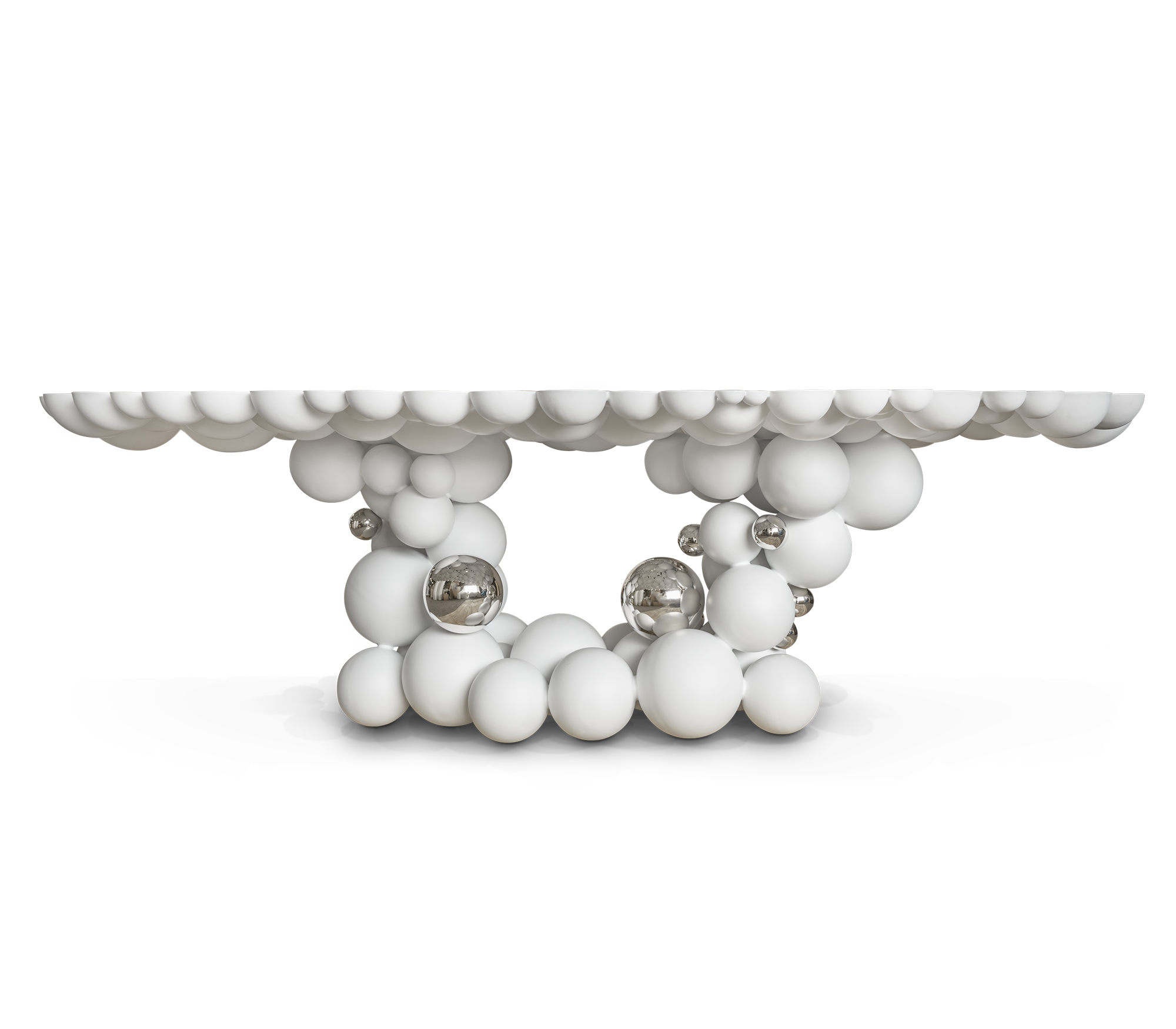 Обеденный стол Orbit White Luxe