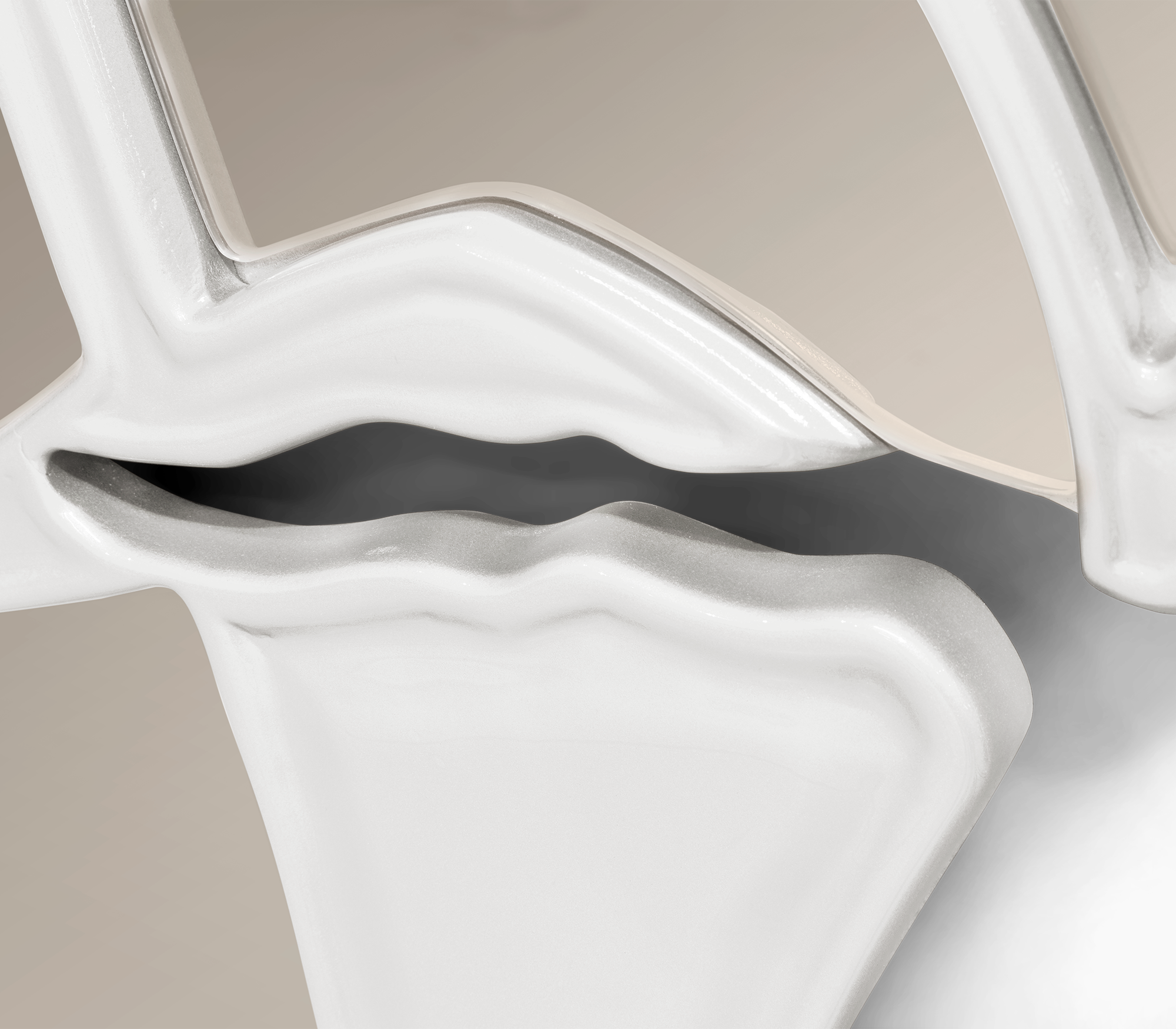 Зеркало Artisan цвета слоновой кости