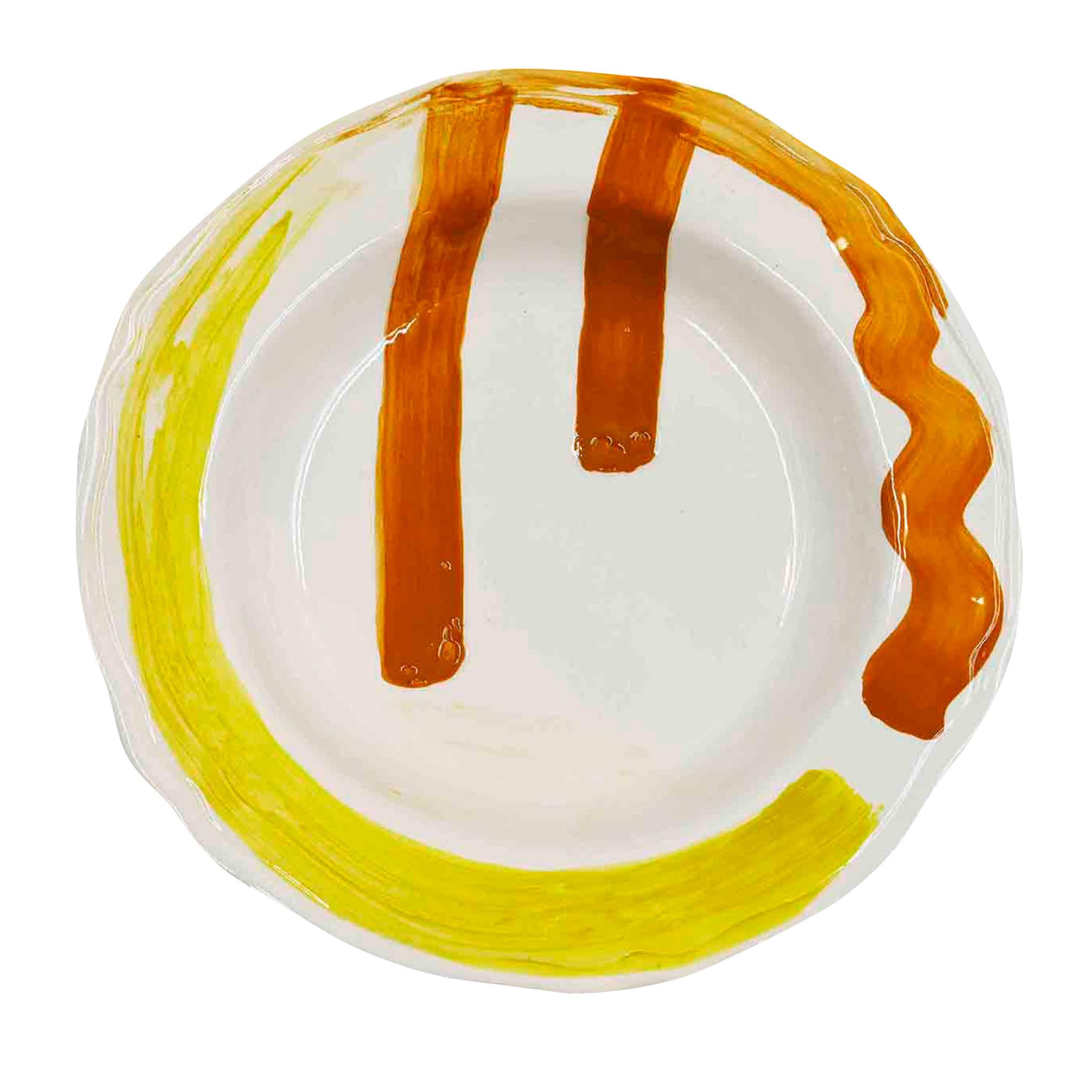 Тарелка керамическая ручной работы