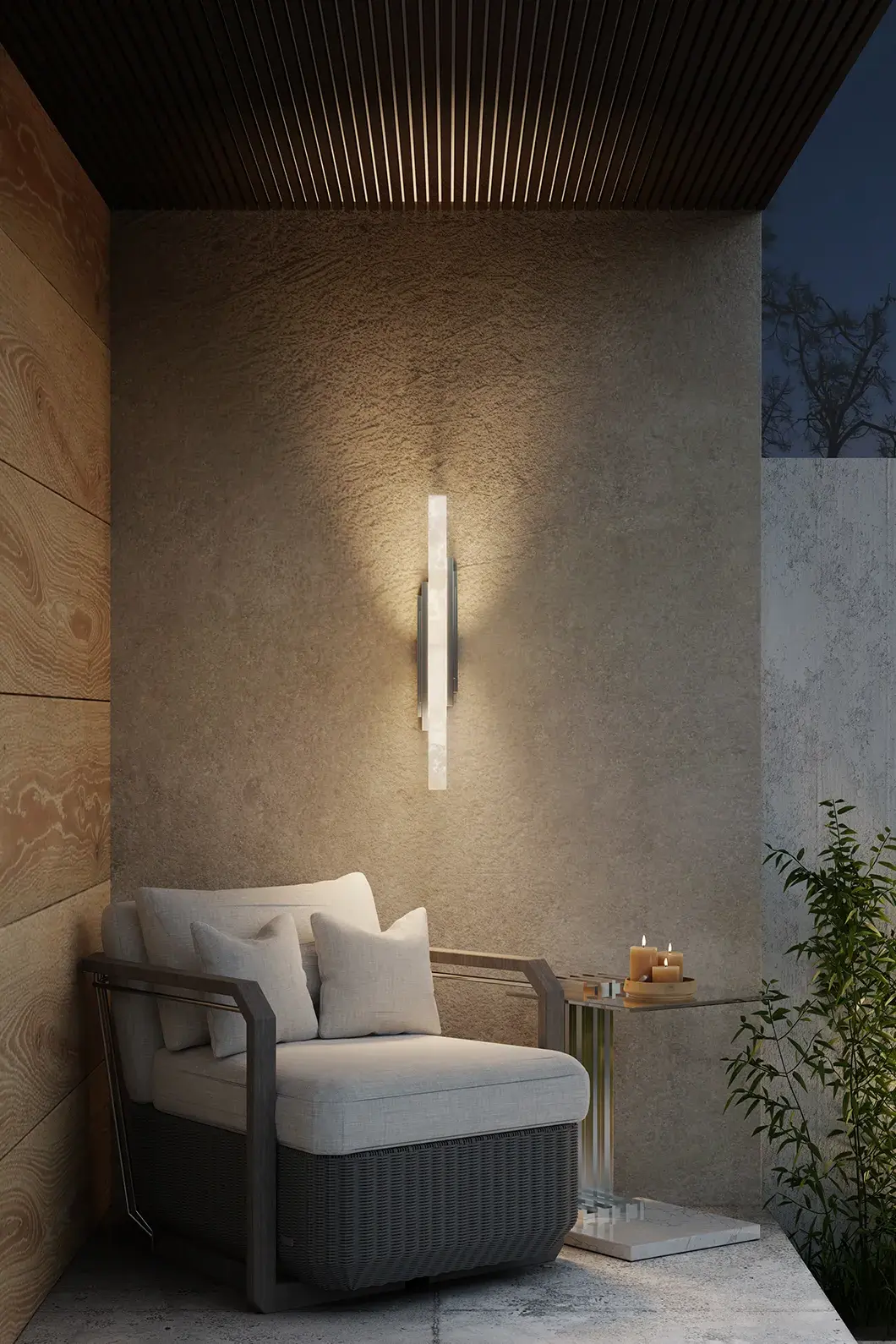 Прикроватный столик Whirlwind серый