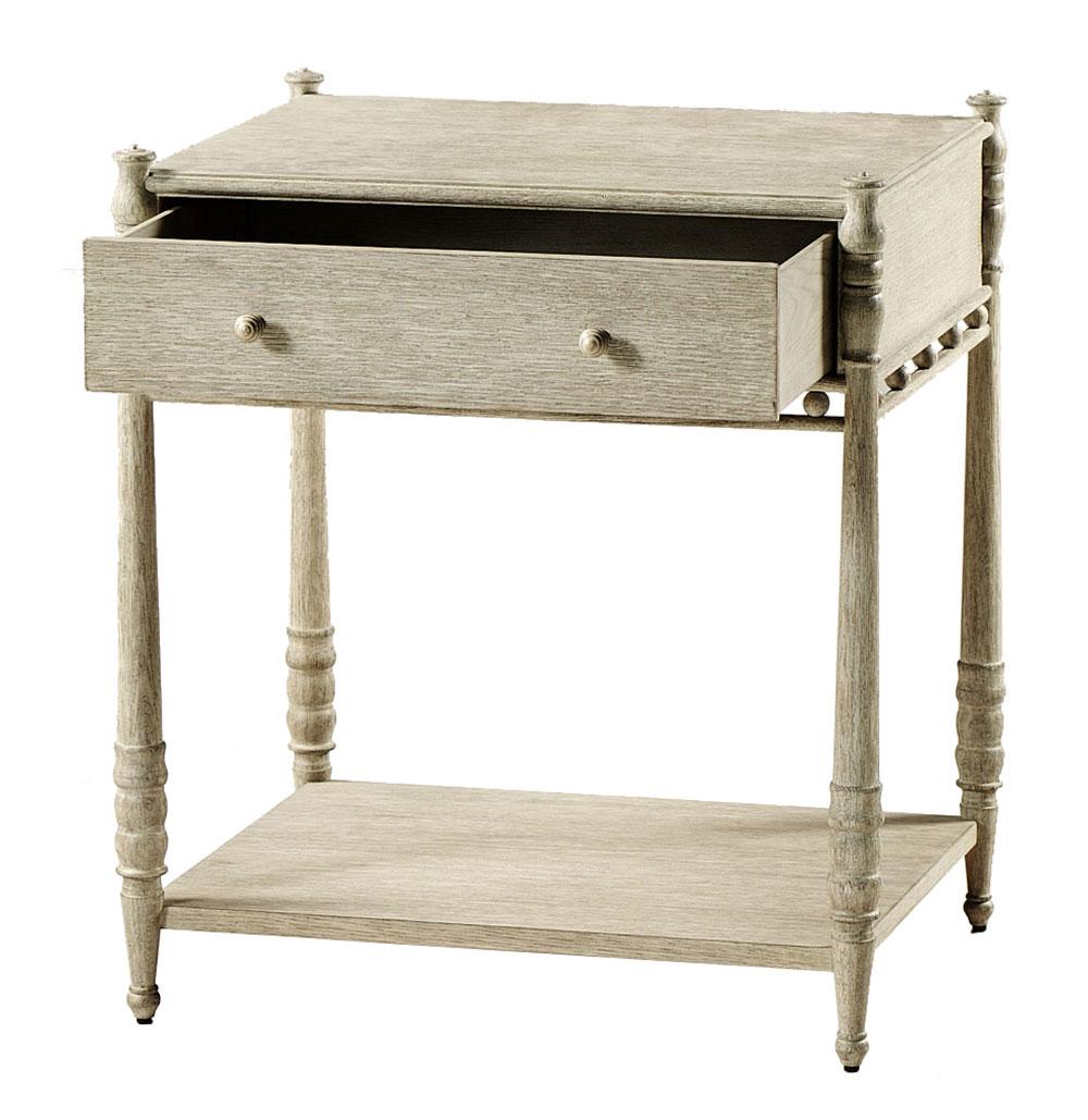 Morris Greyed Oak төсек жанындағы үстел