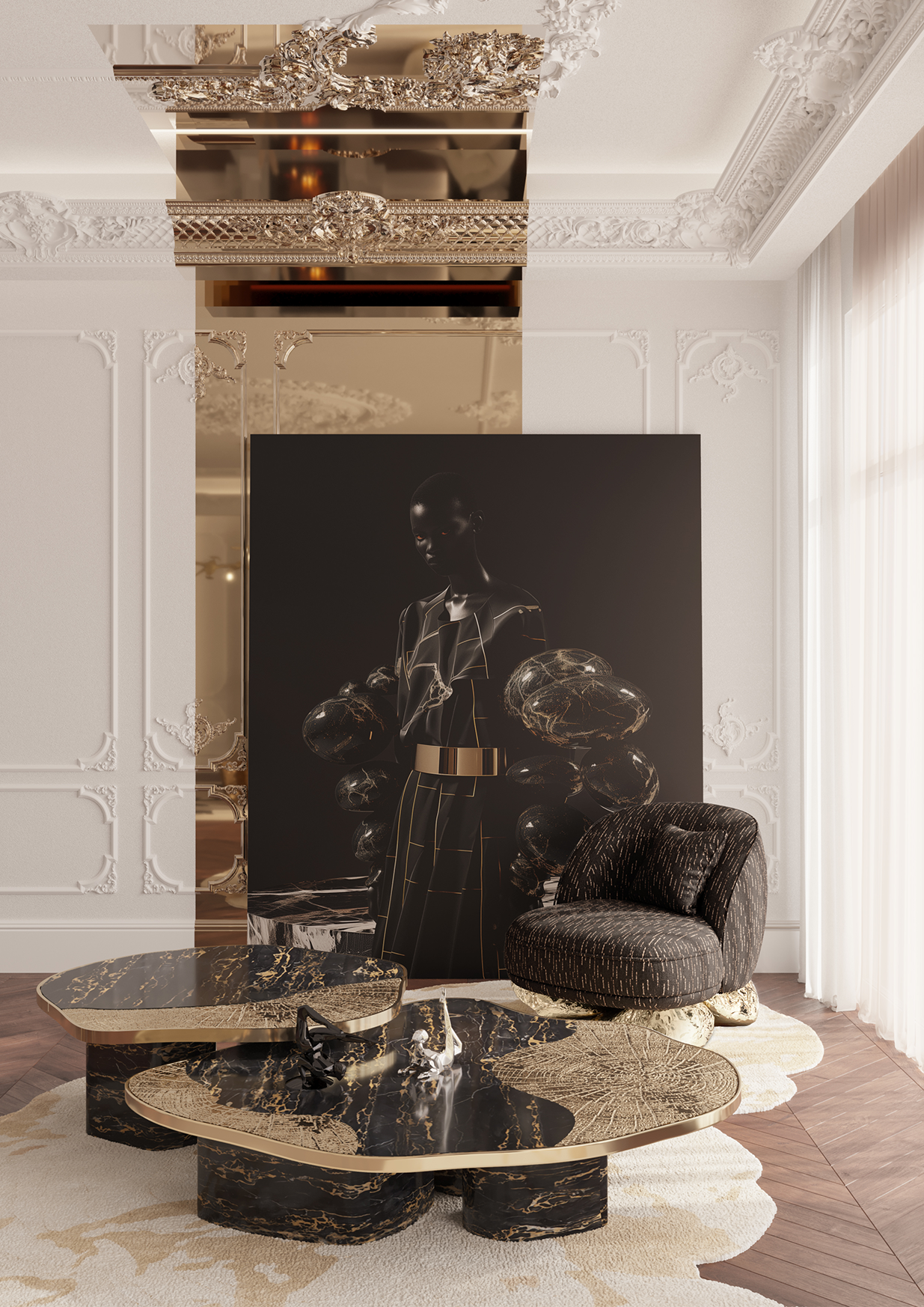 Кресло Angora II Black