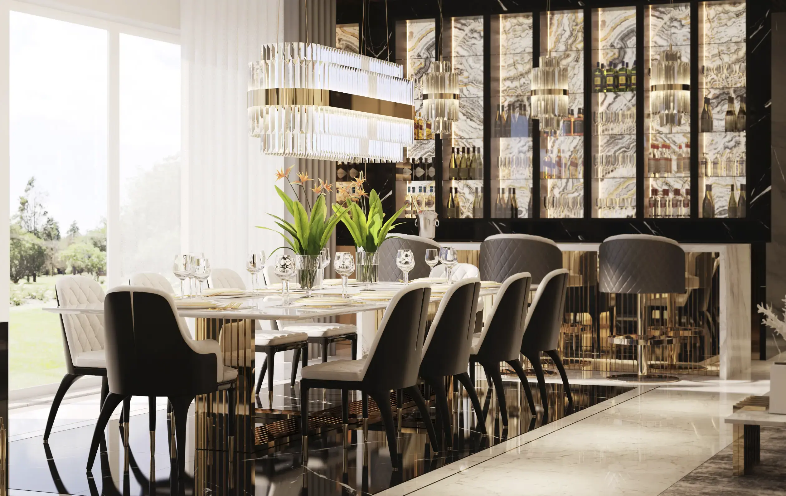 Поворотный барный стул Luxe - 2