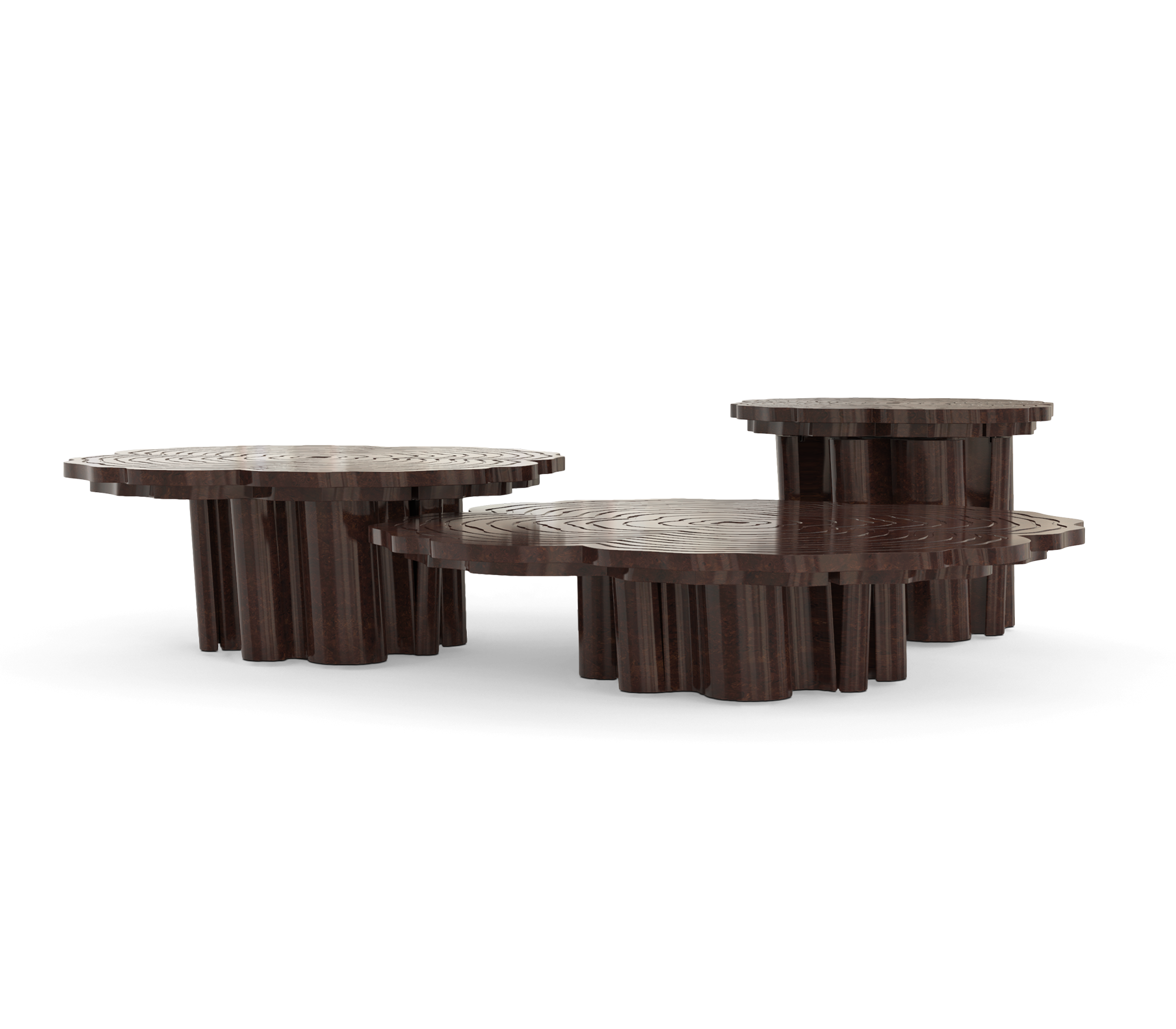 Кофе үстелдер Fortuna Walnut, 3 дана
