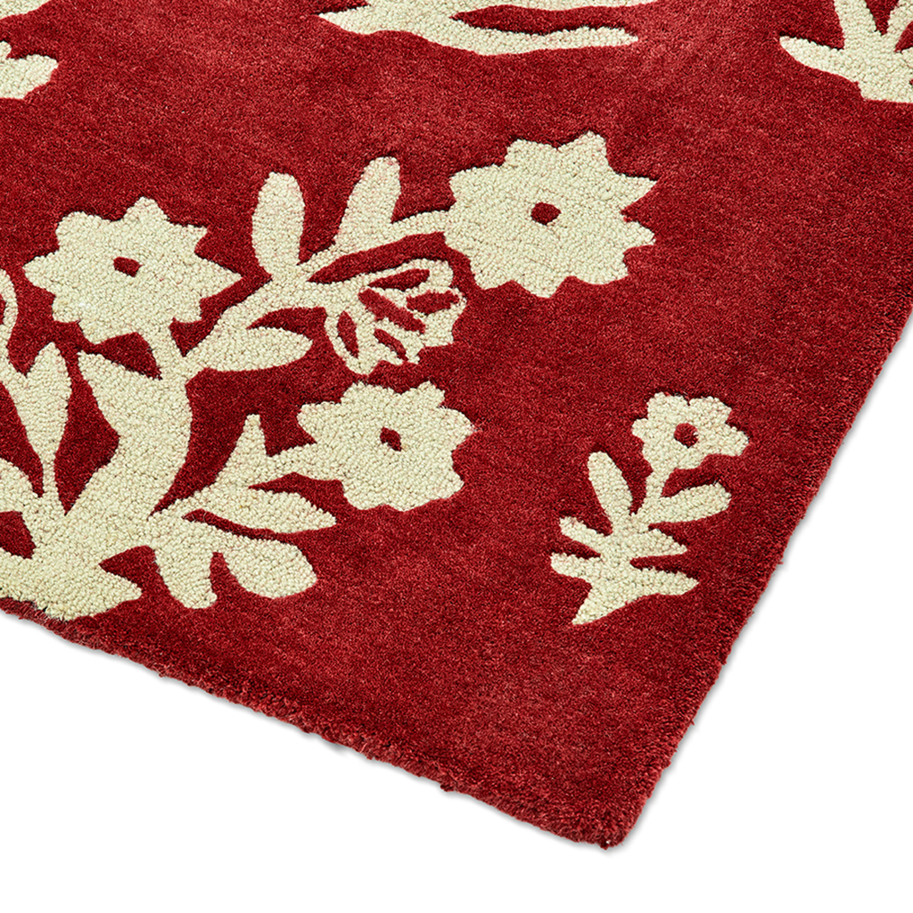 Жүн кілем Woodland Glade Damson Red 146800 | Өлшемі: 250 x 350 см