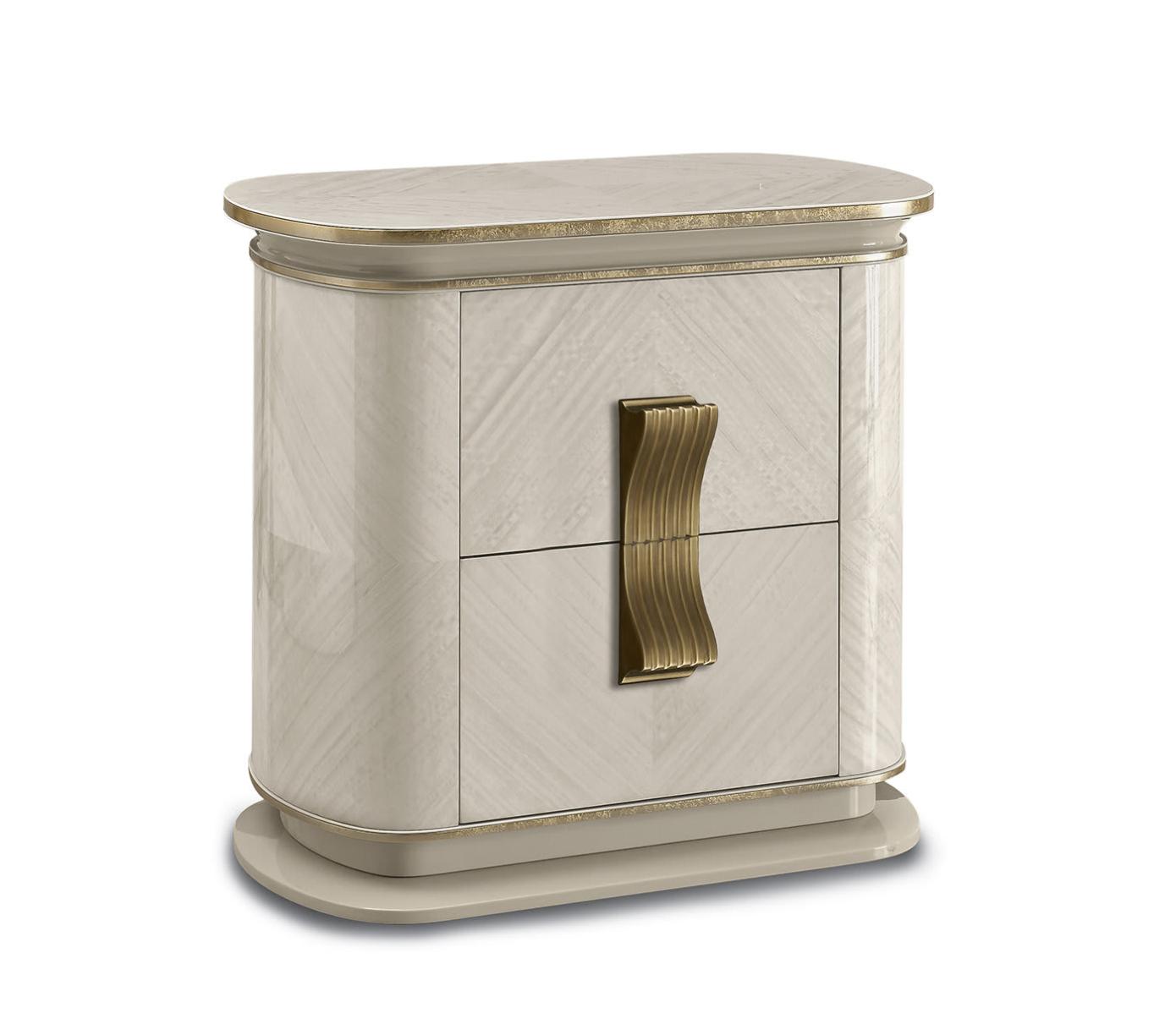 Прикроватная тумба Dilan White / Gold