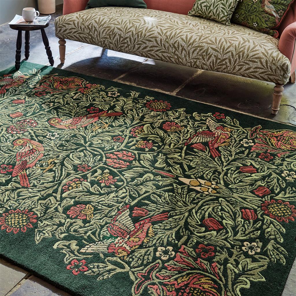 Жүн кілем Bird Tump Green | Өлшемі: 250 x 350 см
