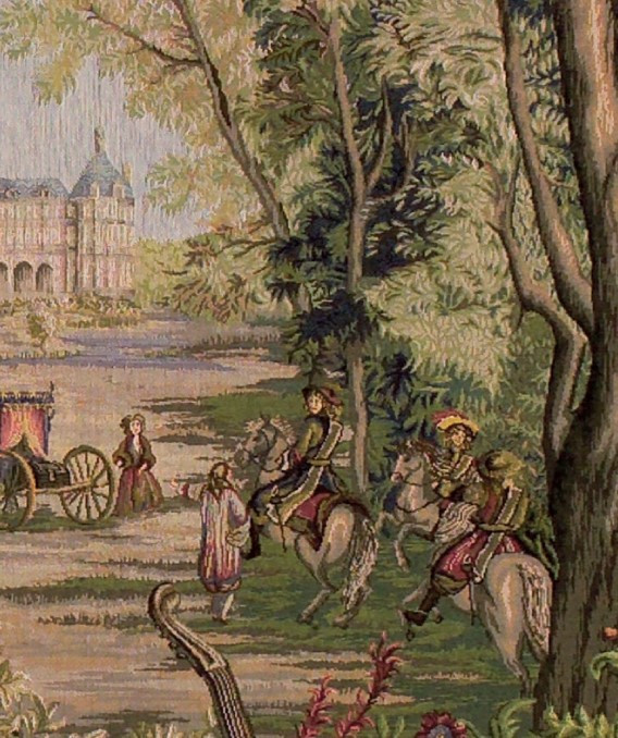 Гобелен «Зелень у замка (квадратный)»