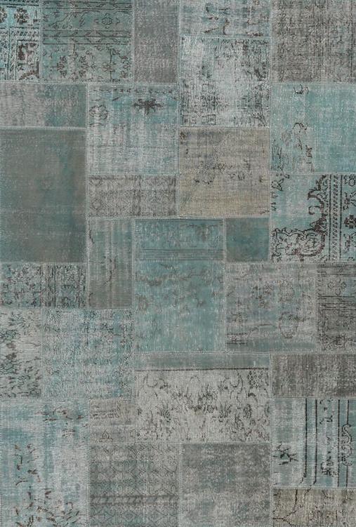 Пэчворк стиліндегі кілем Jeans Blue | Өлшемі: 200 x 300 см