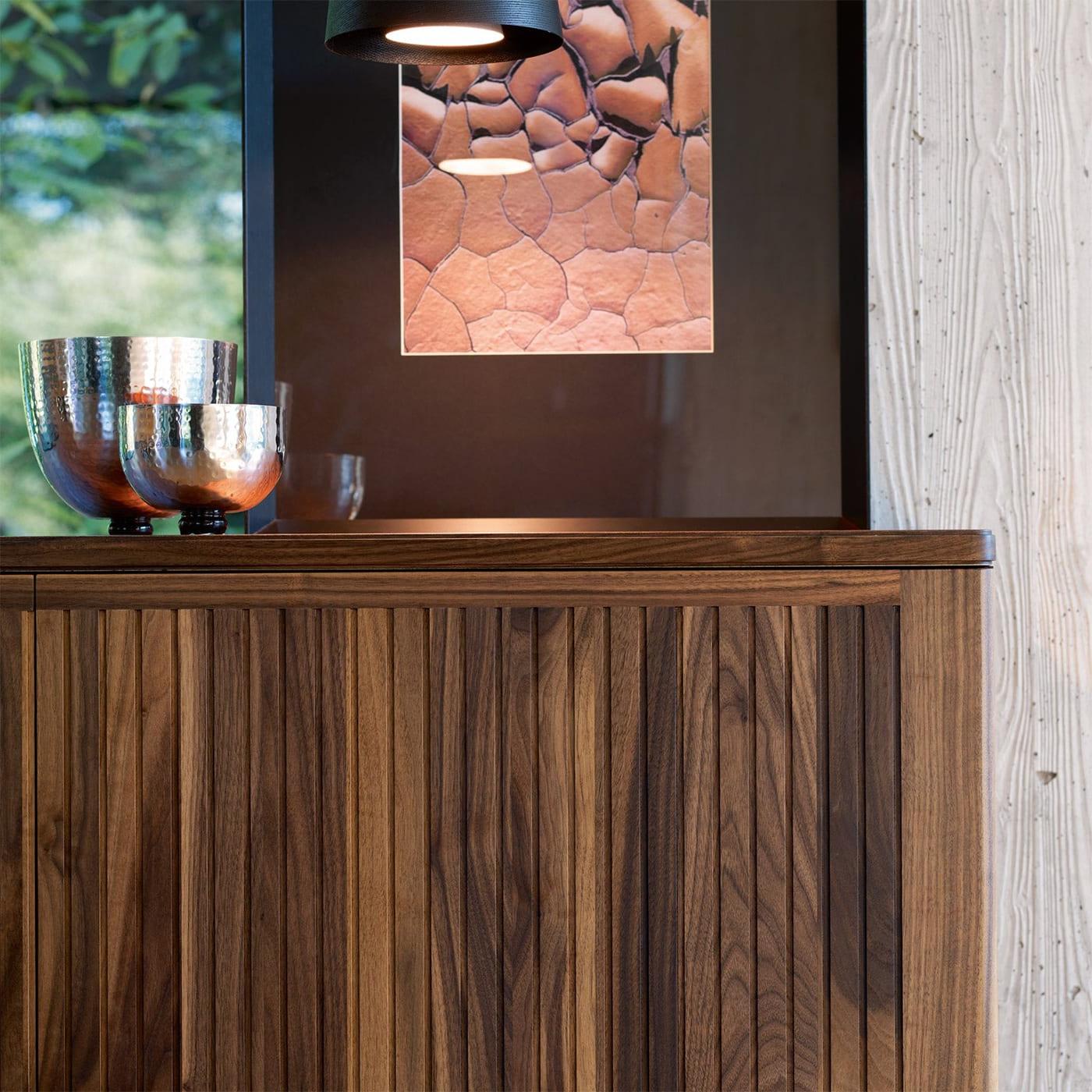 Высокий буфет Eleva коричневый