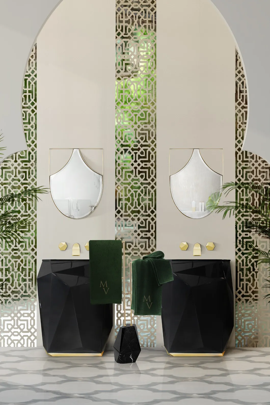 Полотенцедержатель Brilliance Black