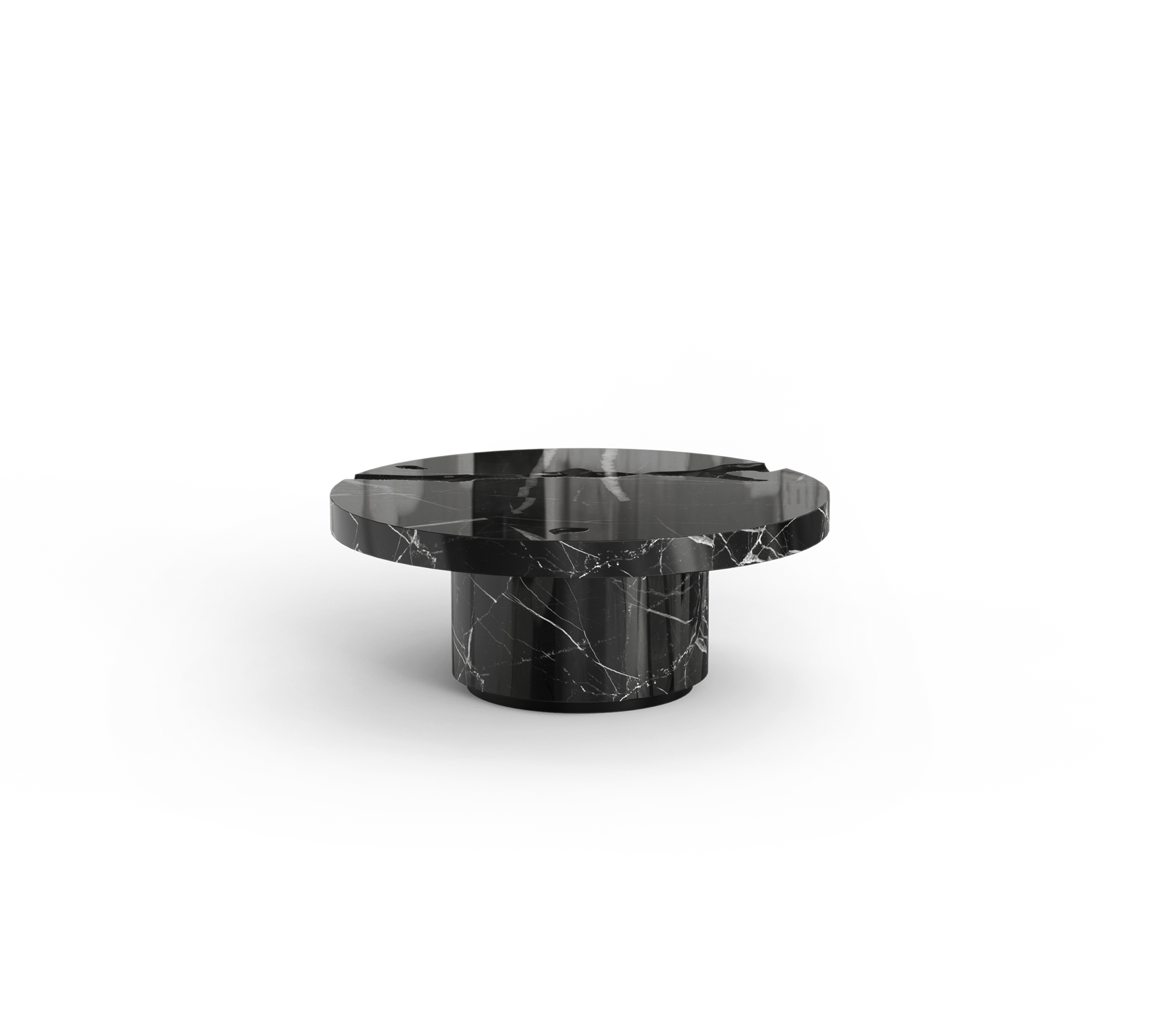 Центральный стол Dominion Nero Marquina, комплект из 3 предметов