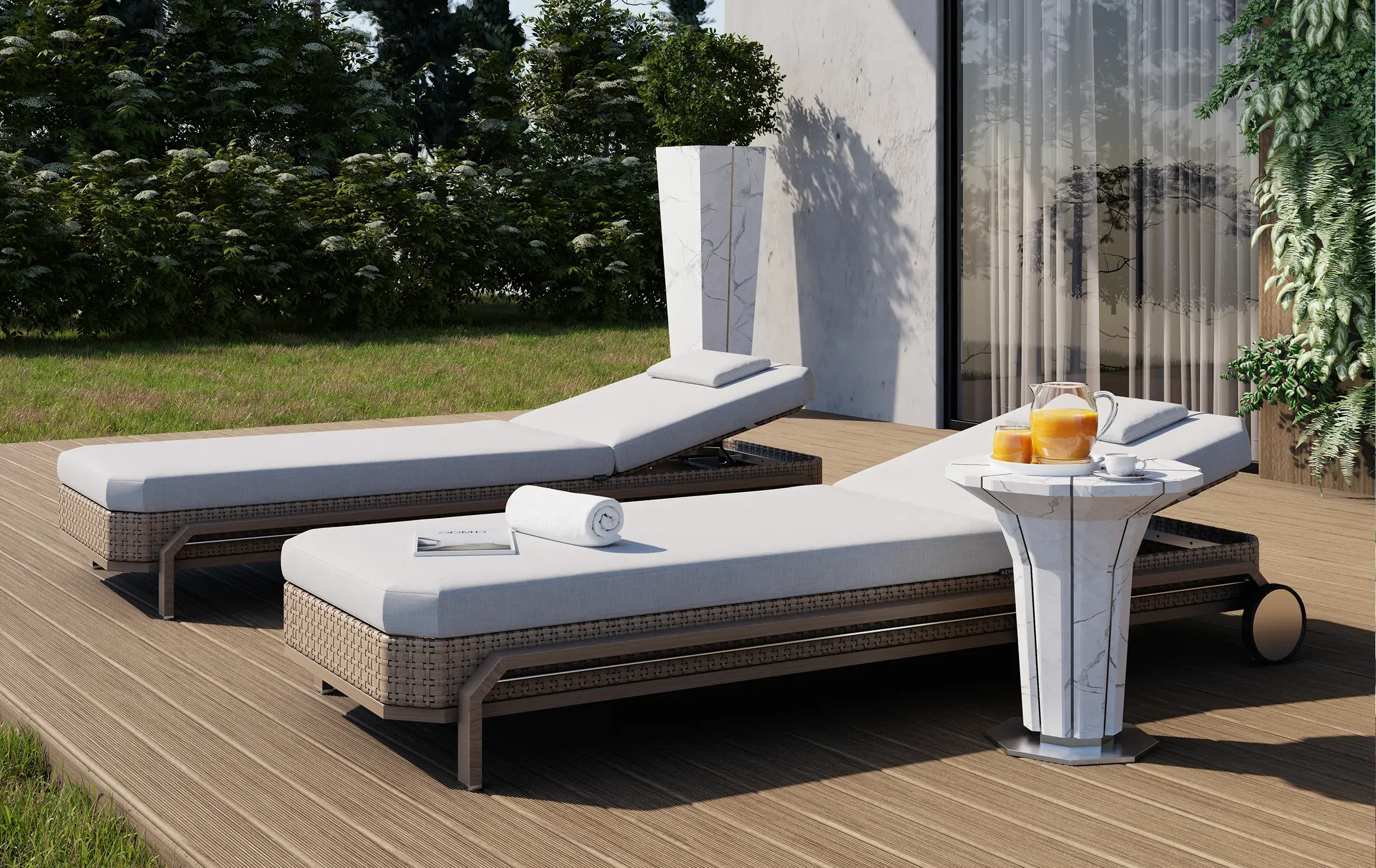 Шезлонг Heritage деревянный - 7