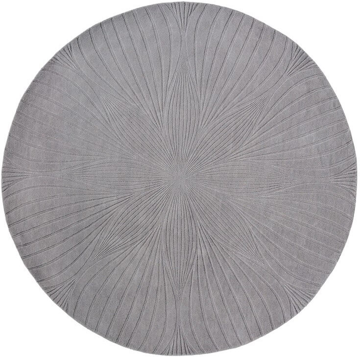 Дөңгелек кілем Folia Grey 38305 | Өлшемі: Ø 200 см