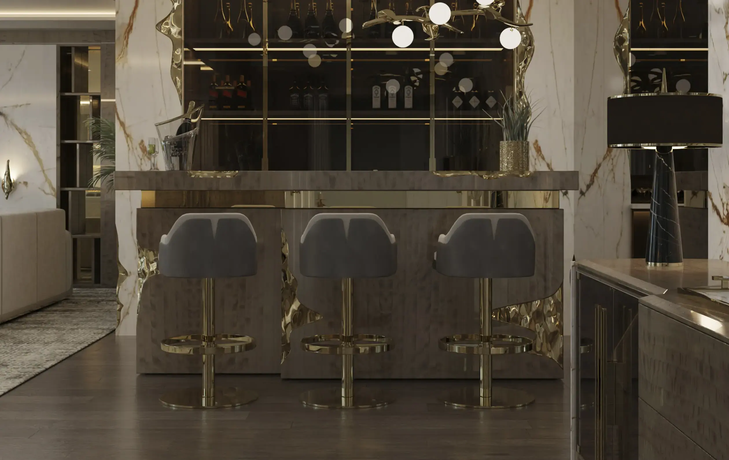 Поворотный барный стул Regal - 3